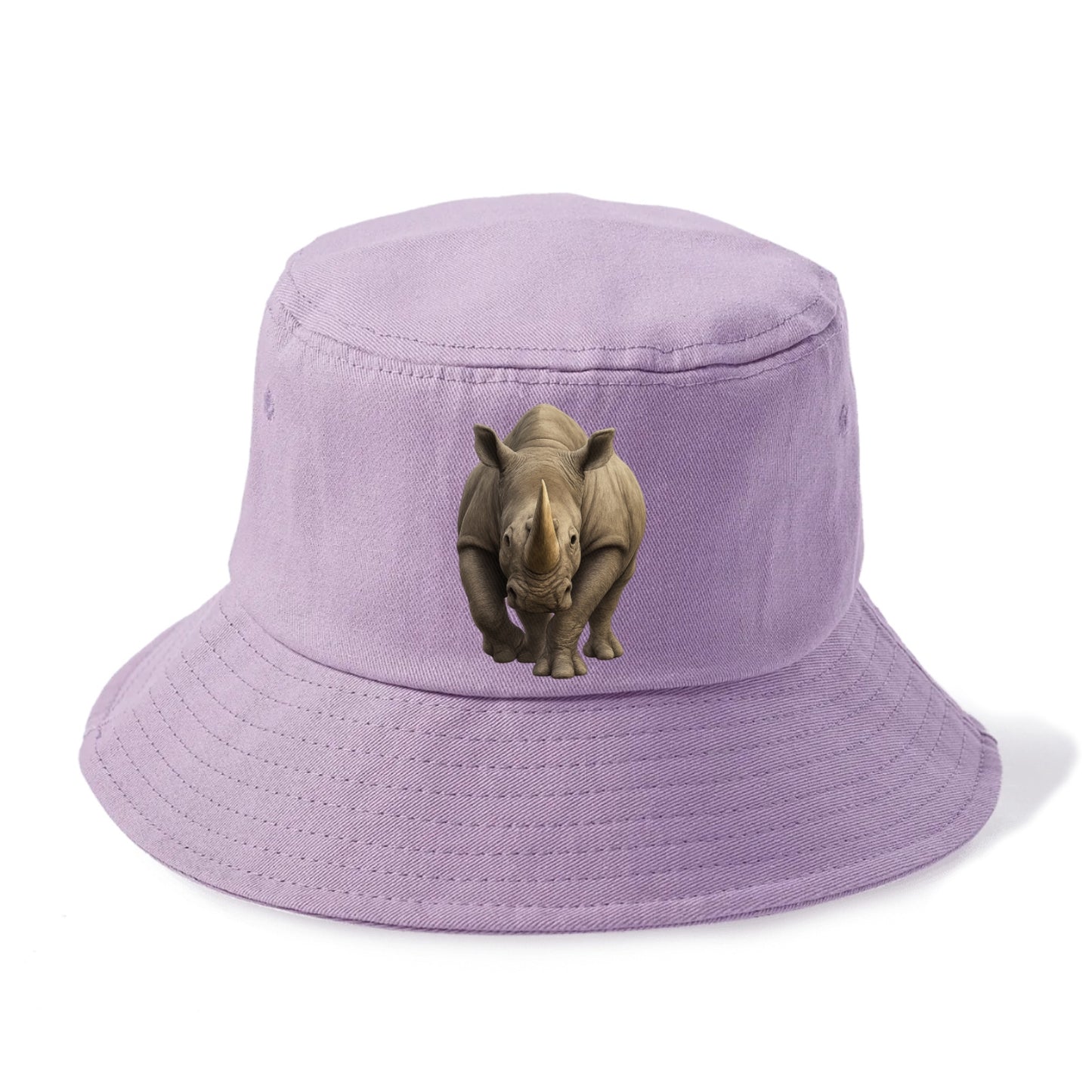 majestic rhino frontal portrait Hat