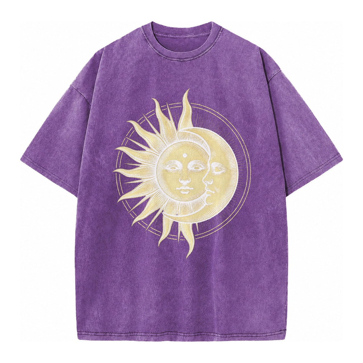 Celestial Harmony Vintage T-shirt – Purple