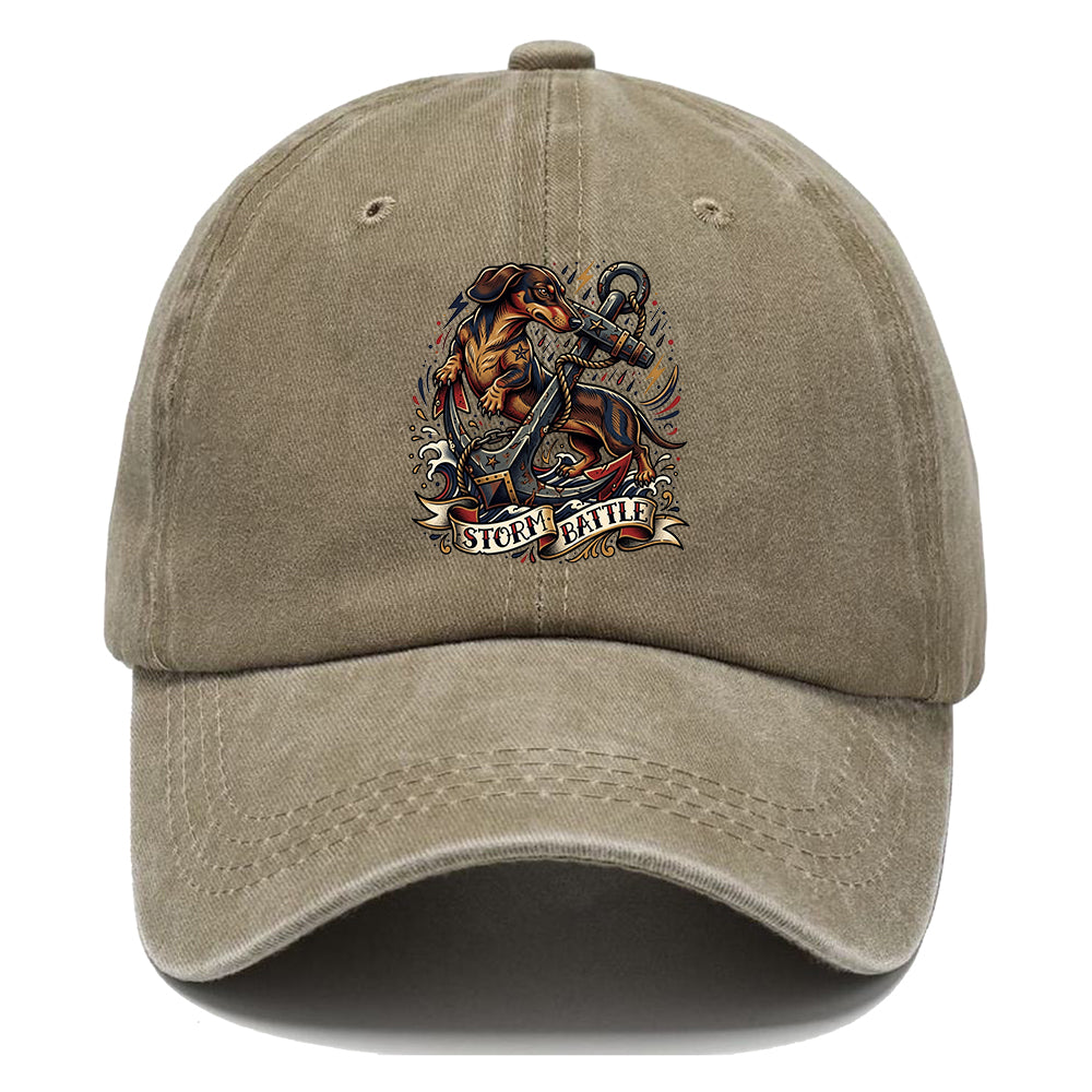 Storm Battle Dachshund Classic Cap