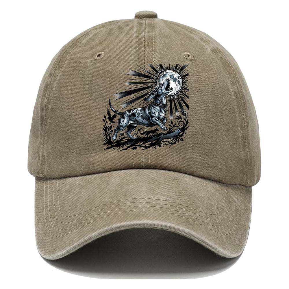 Moon Howling Dog Classic Cap