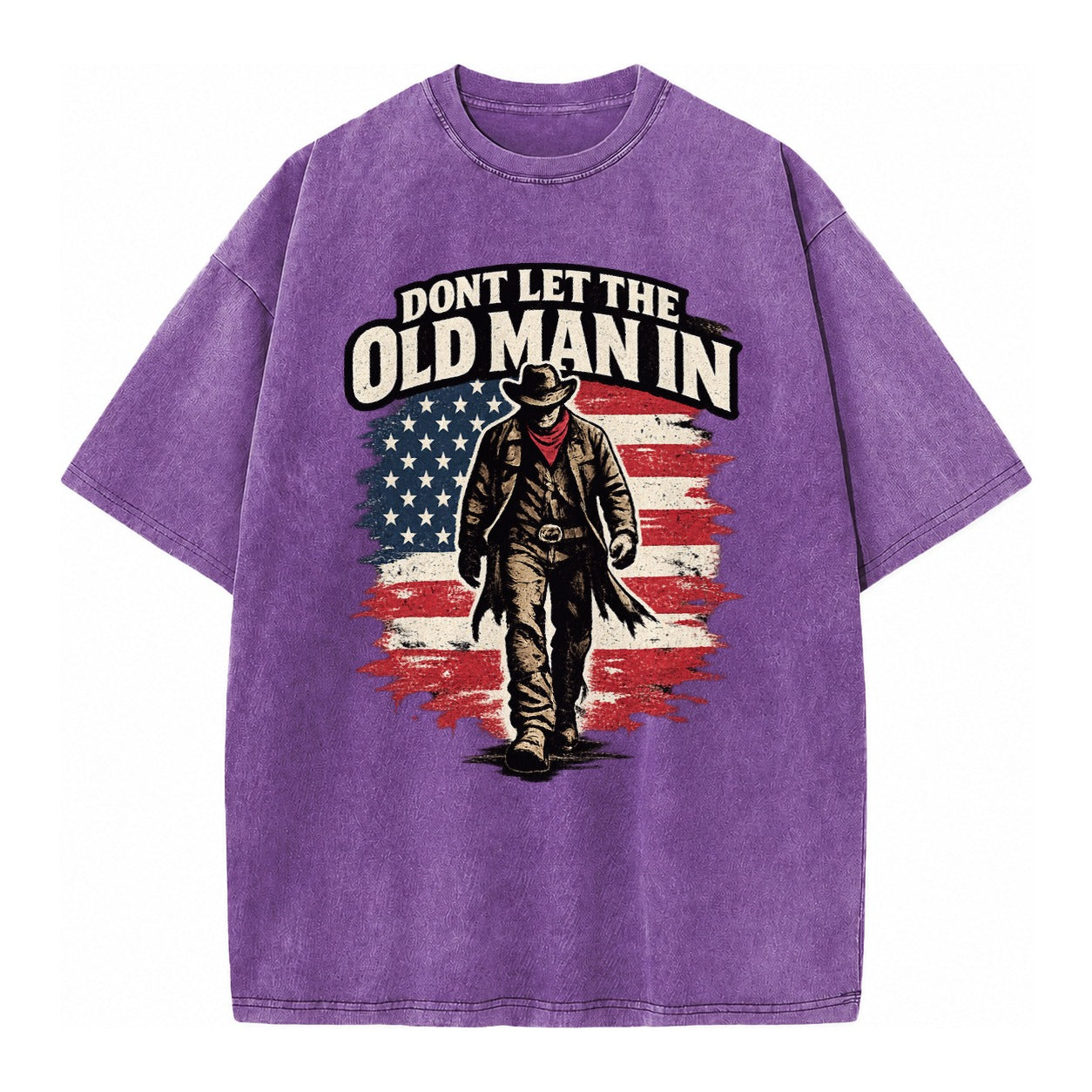 Dont Let The Old Man In - Vintage T-shirt – Purple
