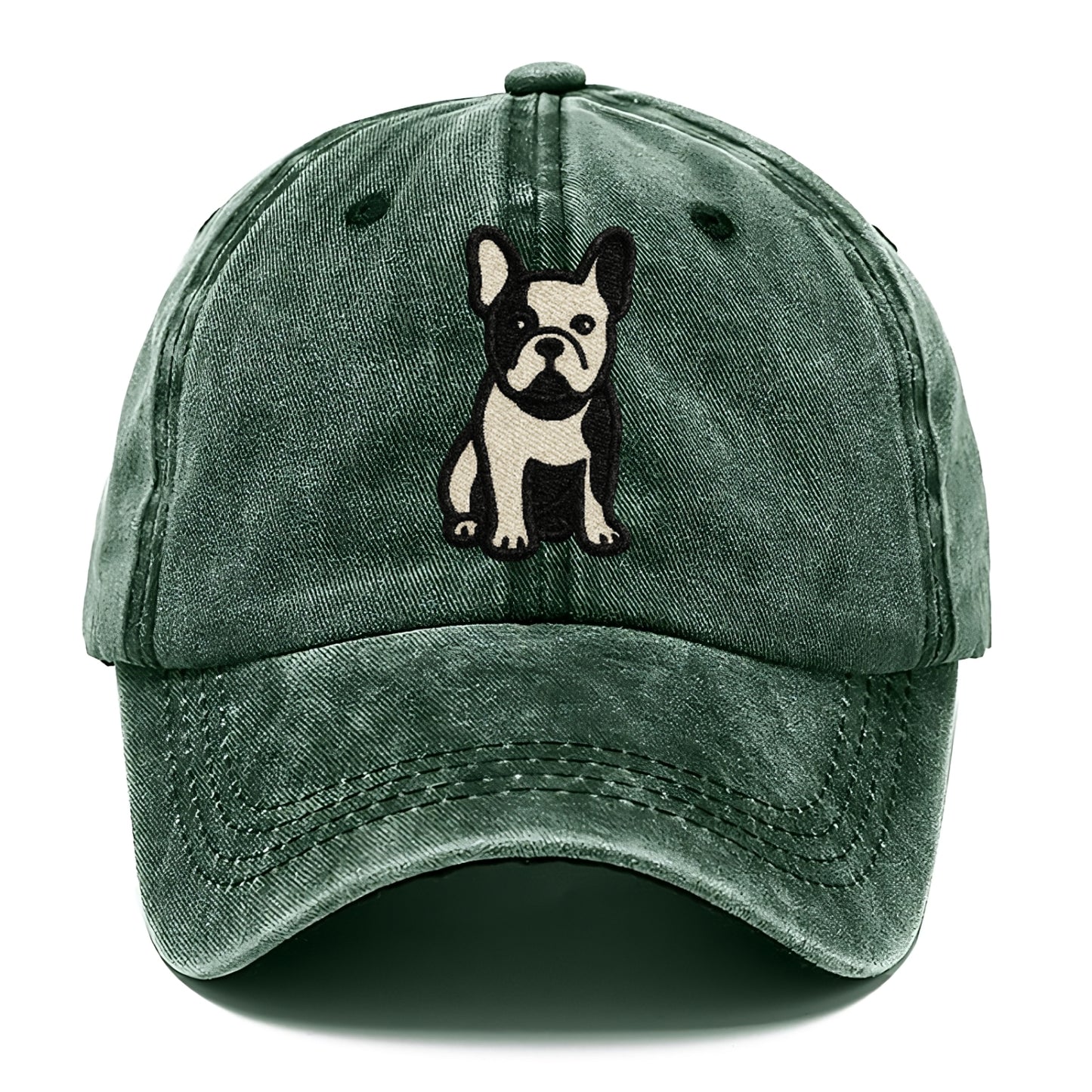 French Bulldog Black And White Tuxedo Pose Hat