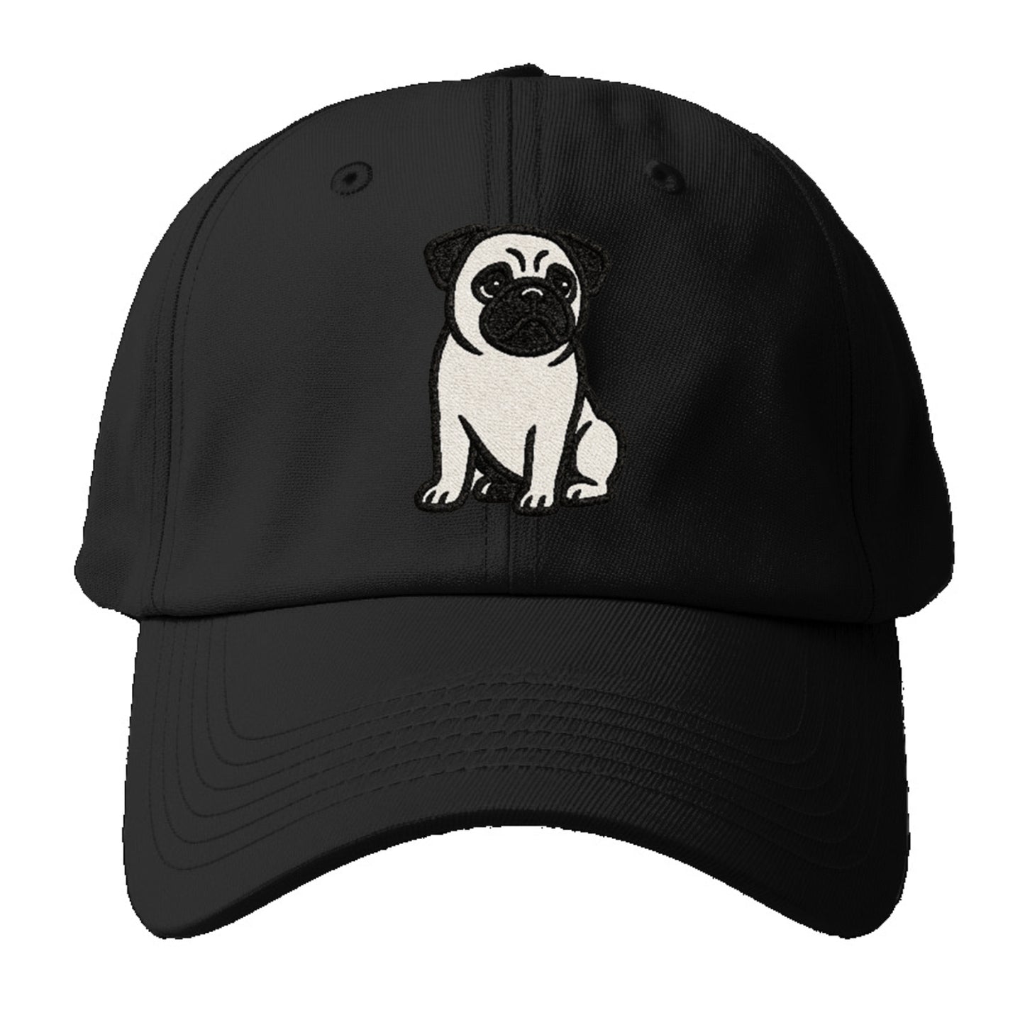 black-pug-charming-companion Hat
