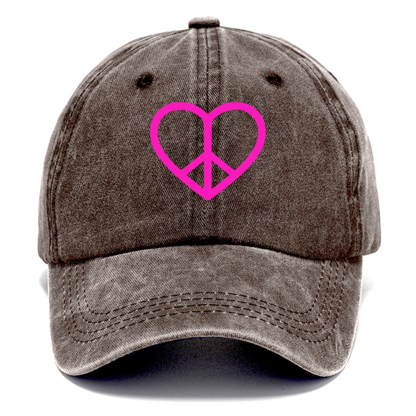 Retro 80s Heart Peace Sign Hat
