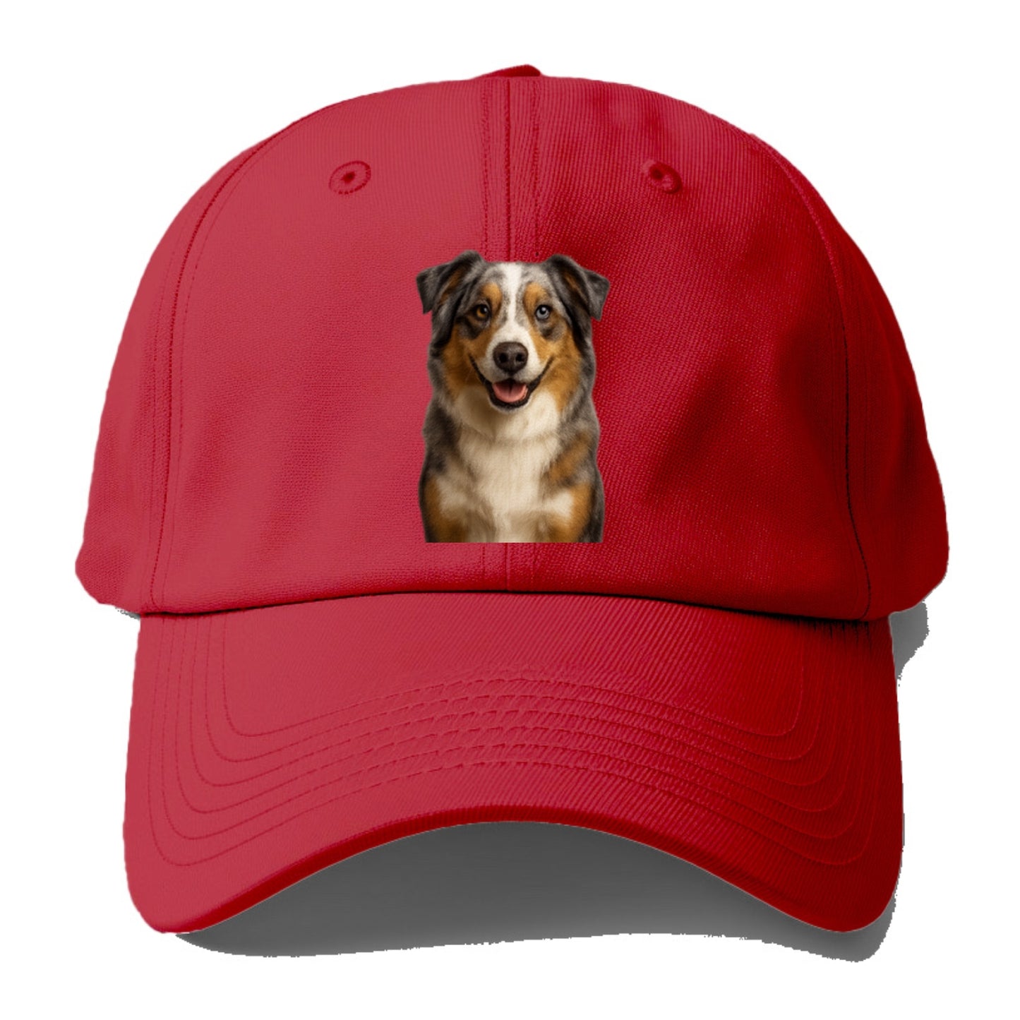 blue merle australian shepherd portrait design Hat