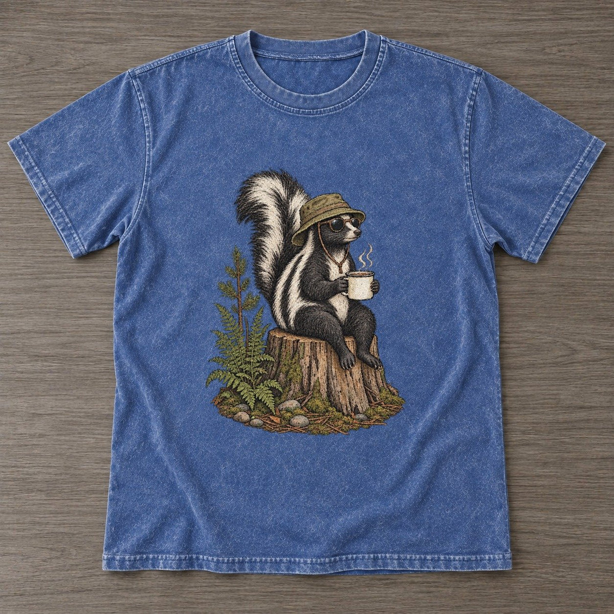 Washed Blue — front view