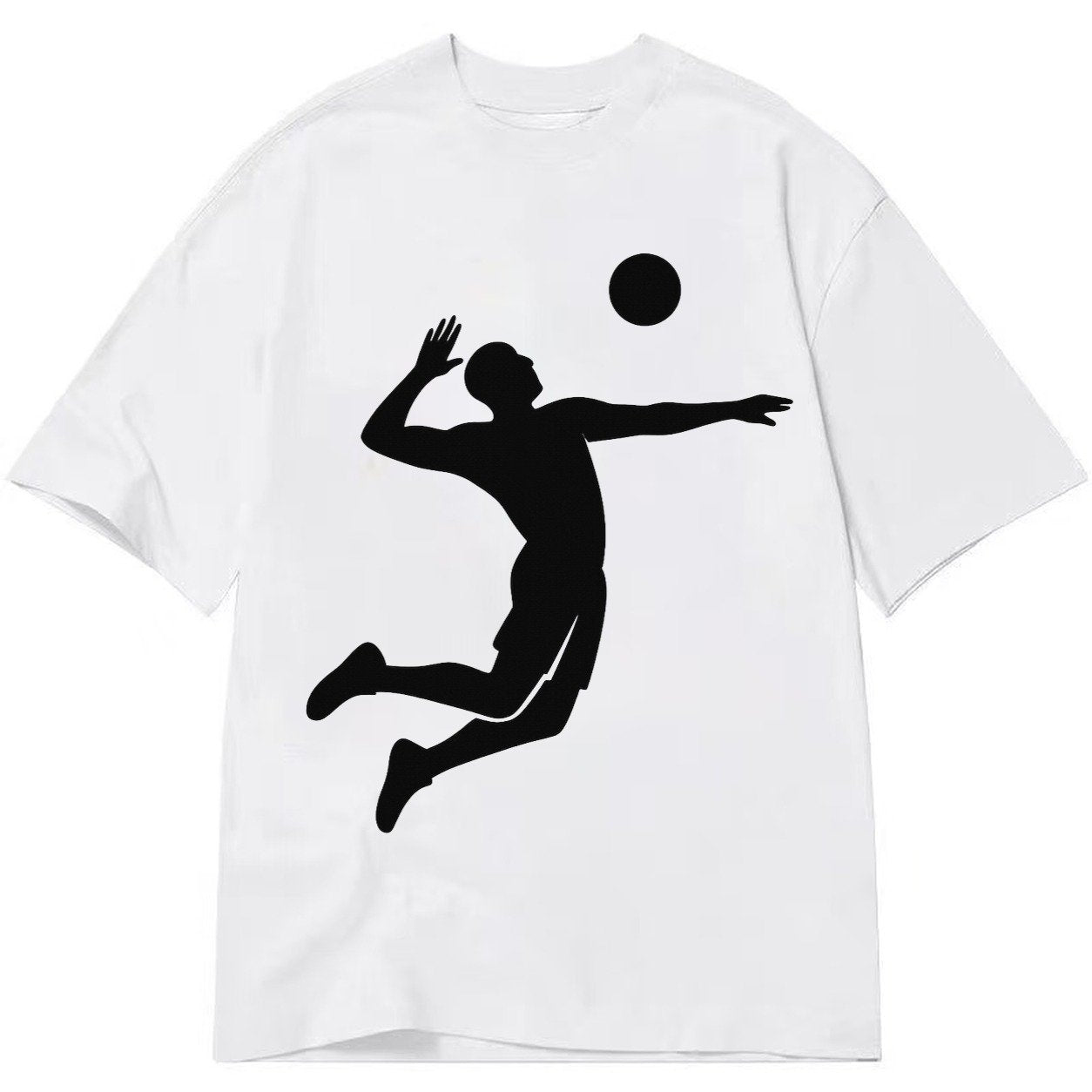 Volleyball Spike Classic T-shirt – White