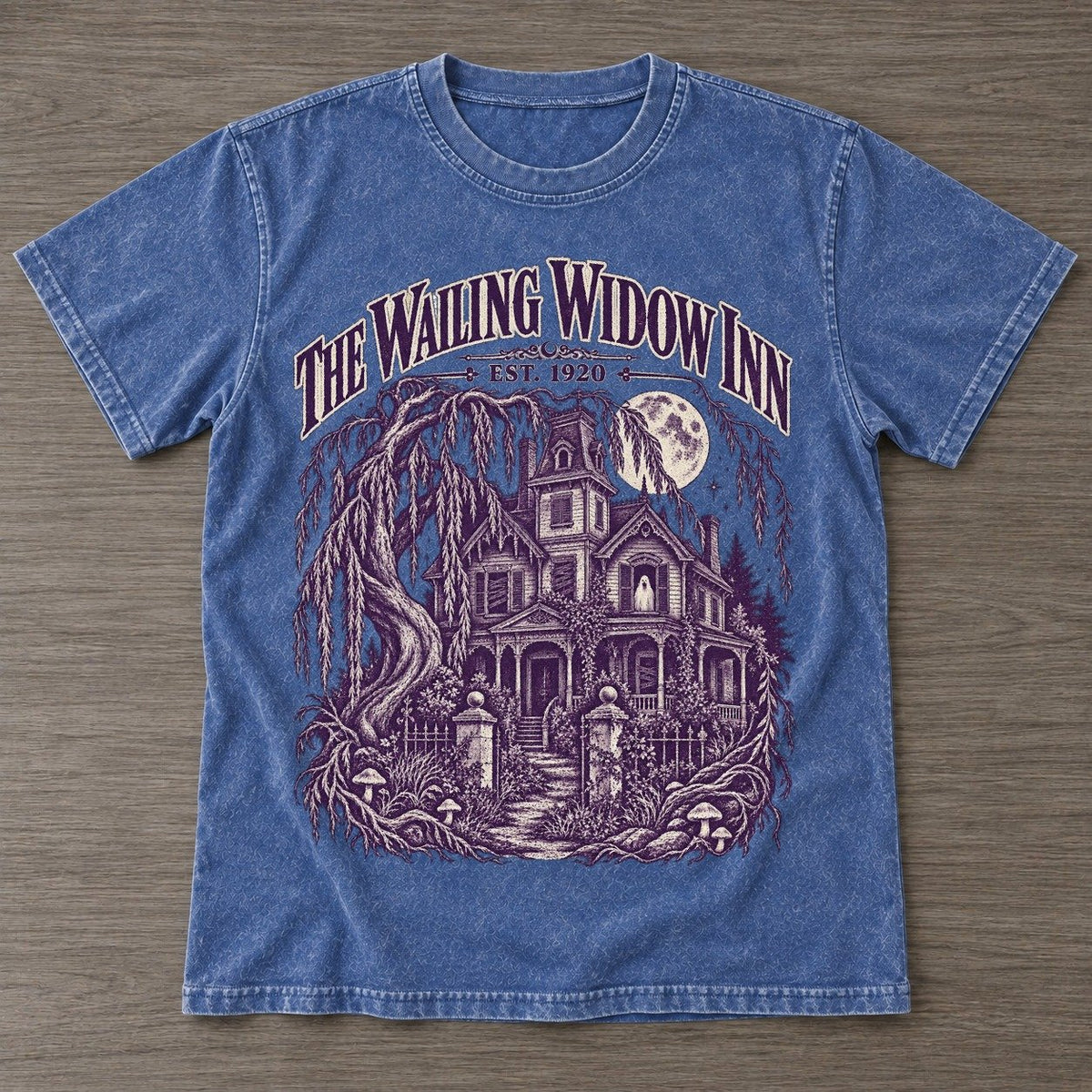 Washed Blue — front view