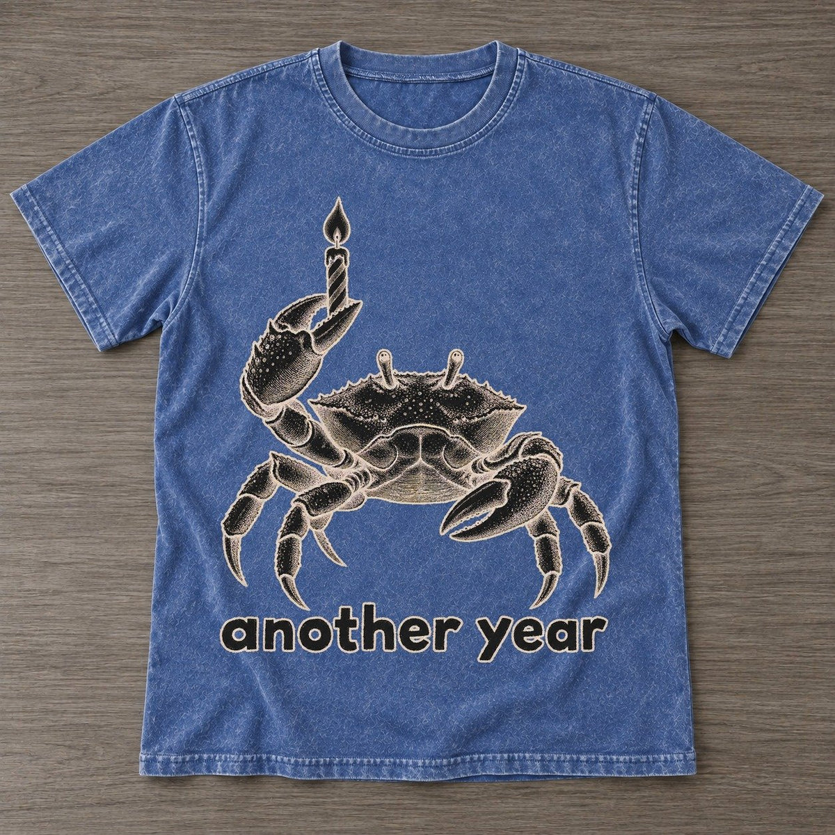 Washed Blue — front view