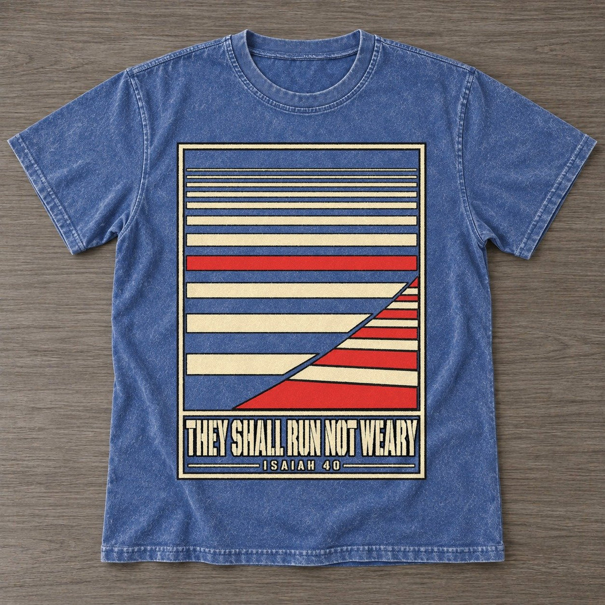 Washed Blue — front view