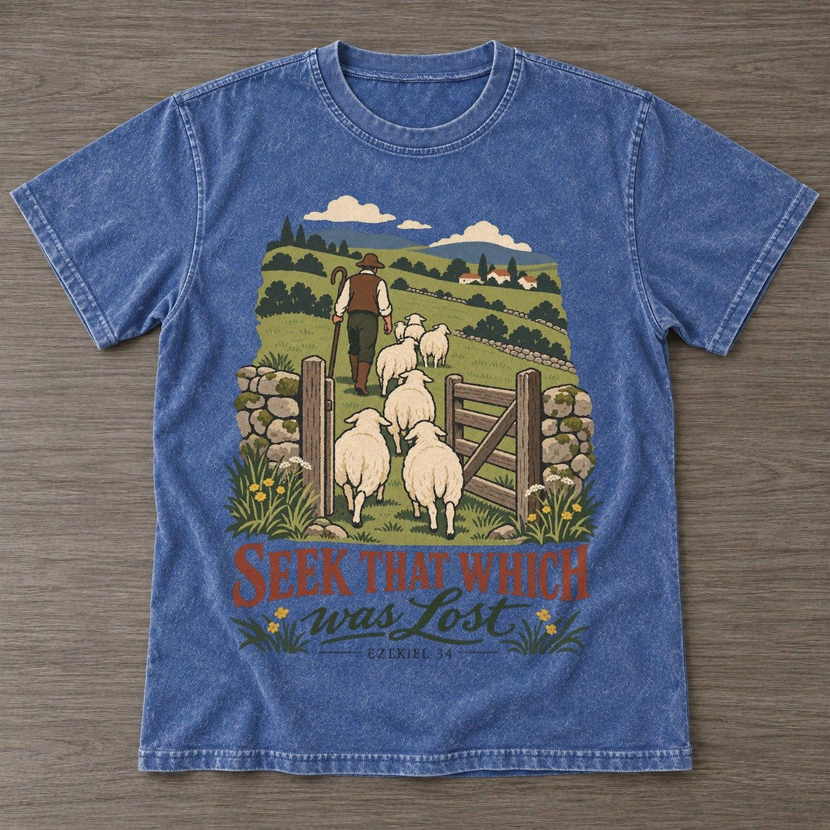 Washed Blue — front view