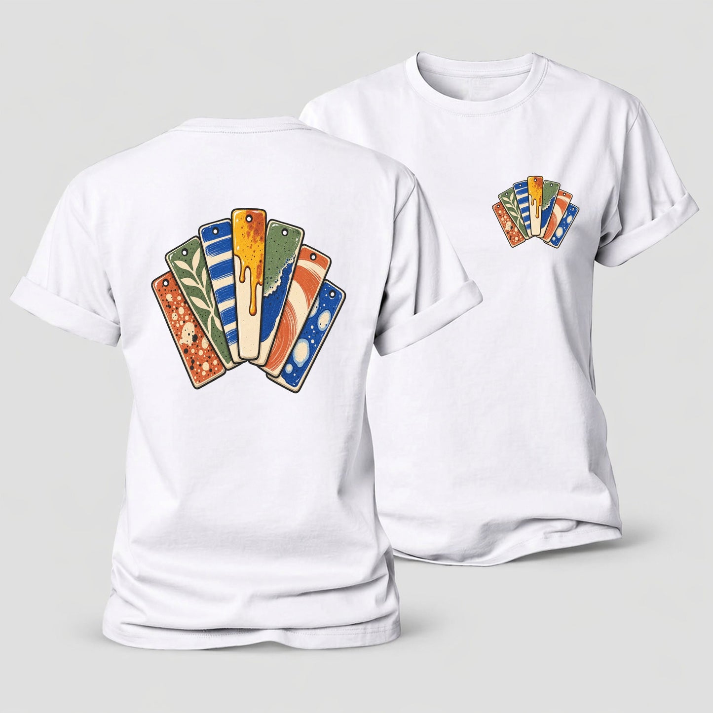 Glaze Test Fan Clay Color Makers Women's Cotton T-Shirt – White