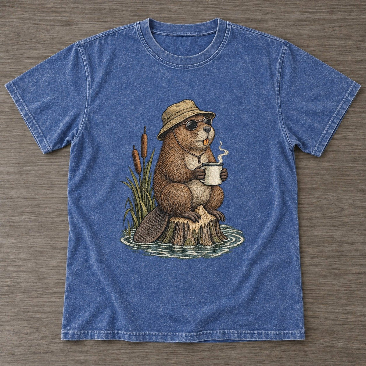 Washed Blue — front view