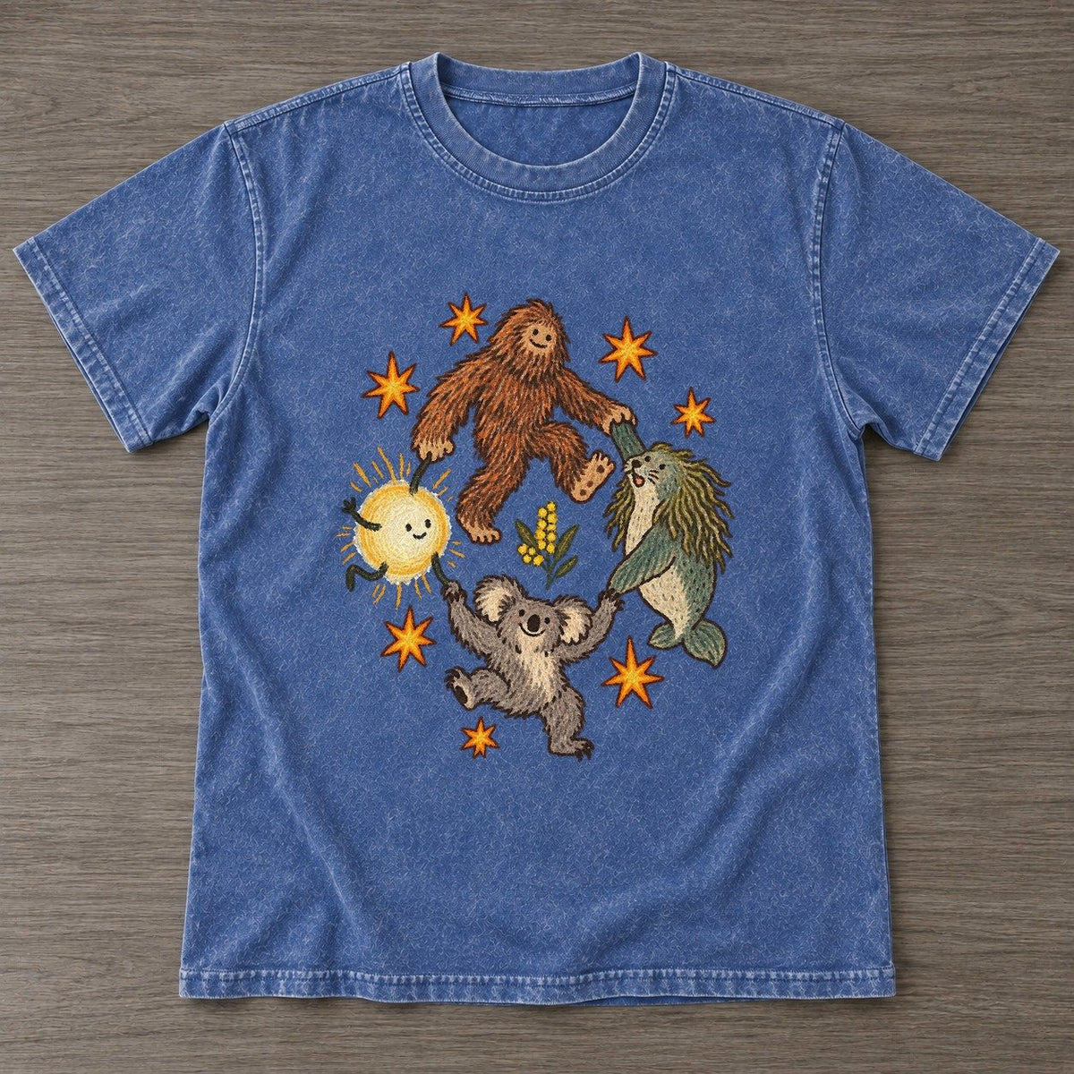 Washed Blue — front view