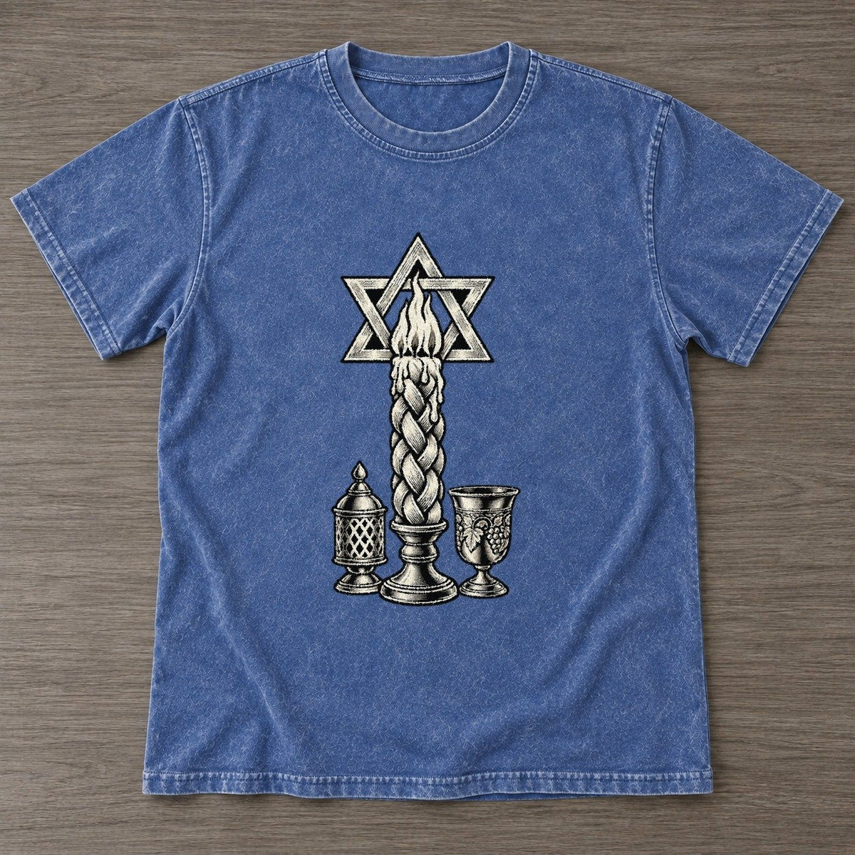 Washed Blue — front view
