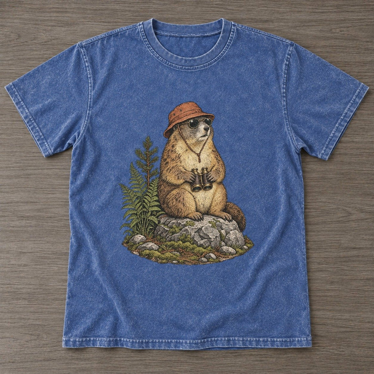 Washed Blue — front view