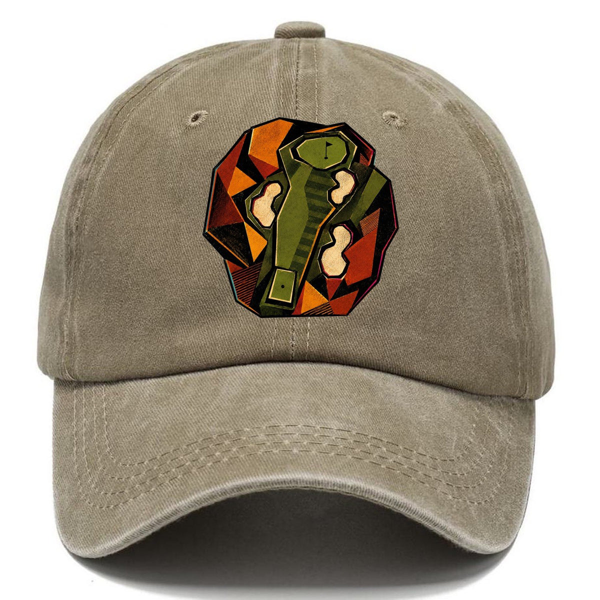 Brutalist Fairway Totem Golf Classic Cap – Warm Sand