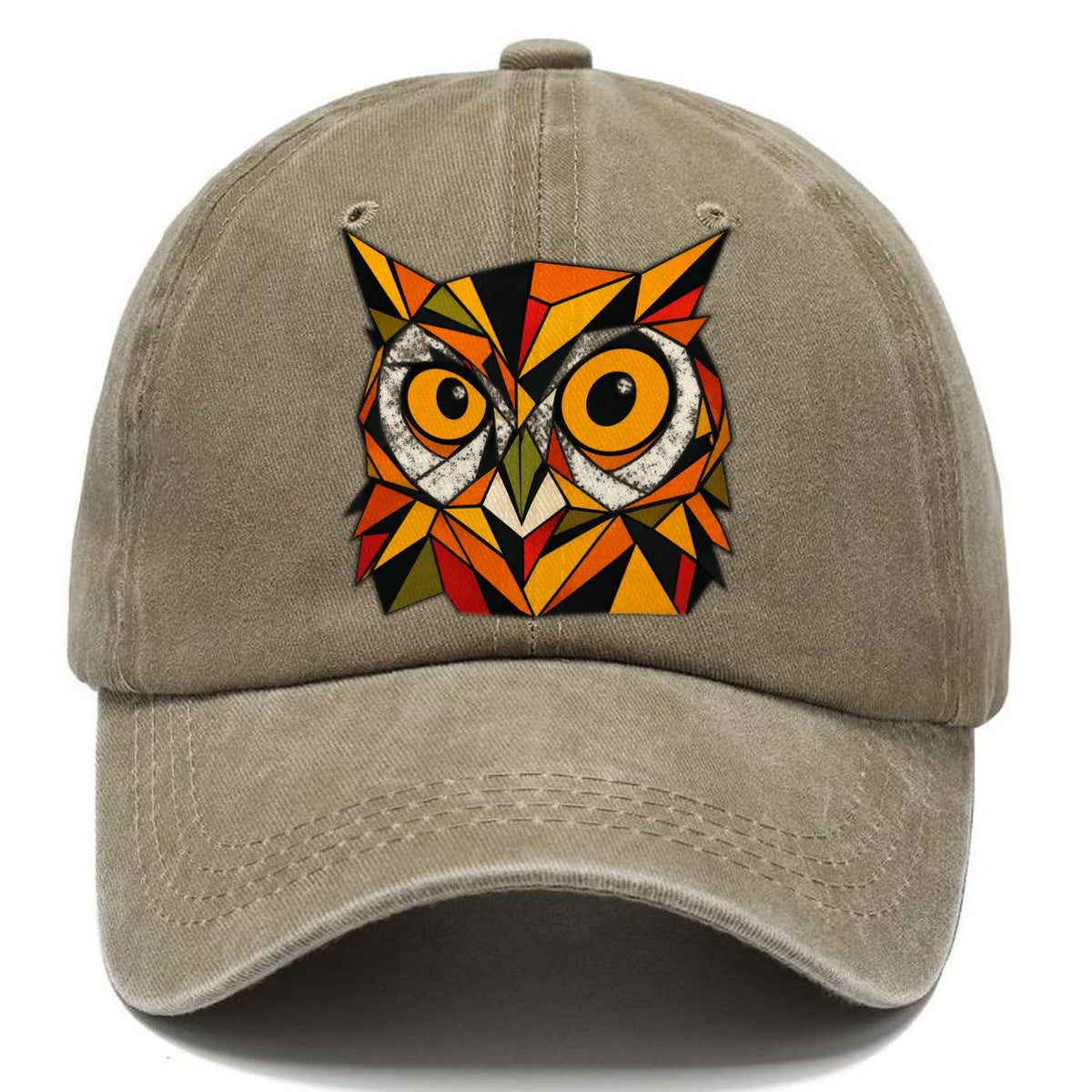 Owl Perched Classic Cap – Warm Sand