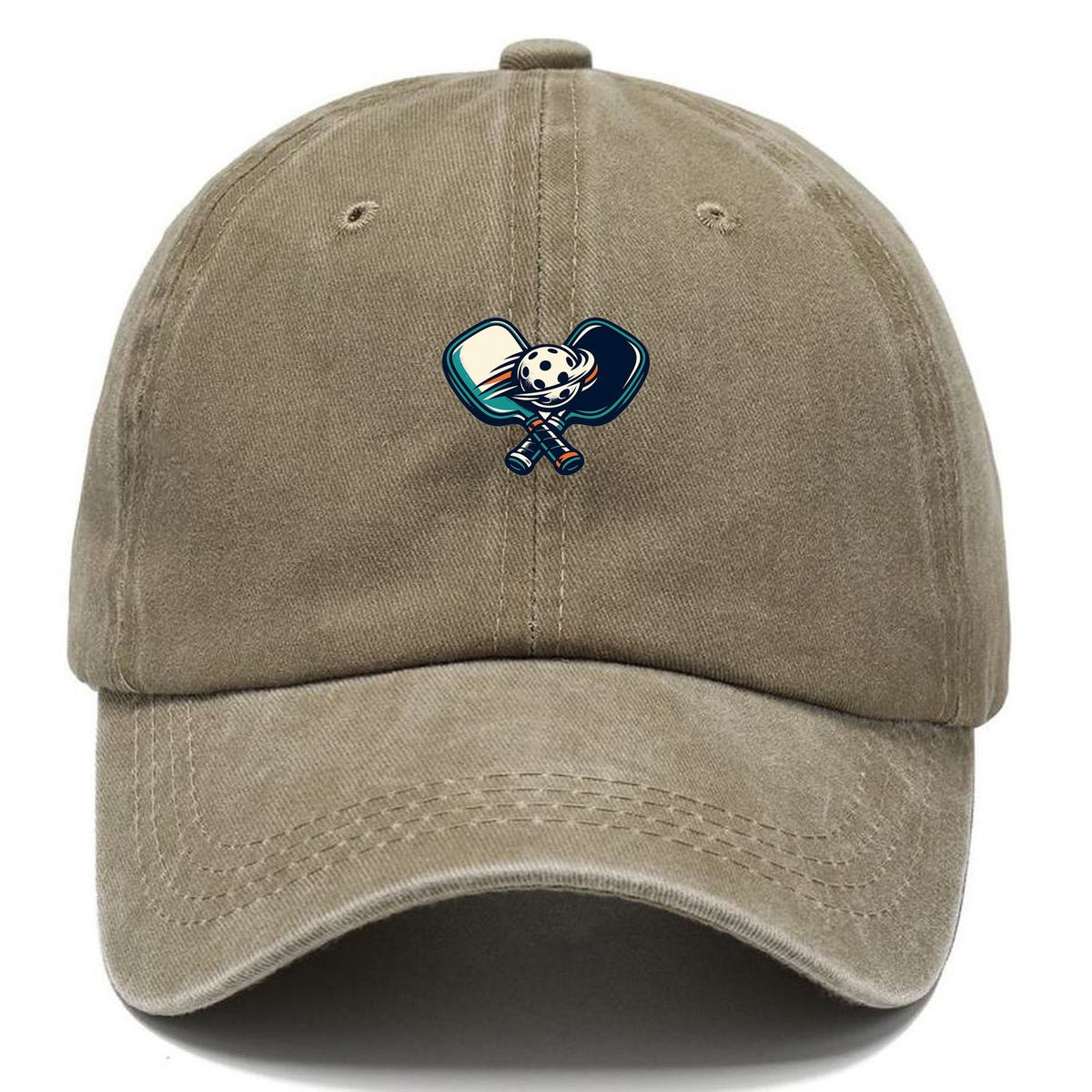 Crossed Pickleball Paddles Classic Cap – Warm Sand