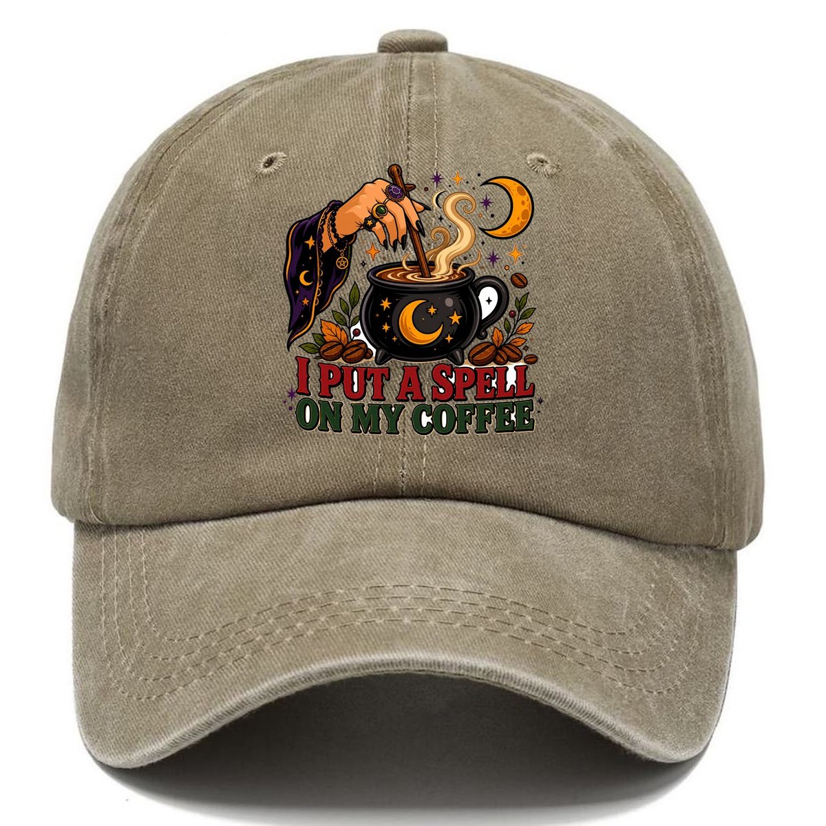 Spell On My Coffee Classic Cap – Warm Sand