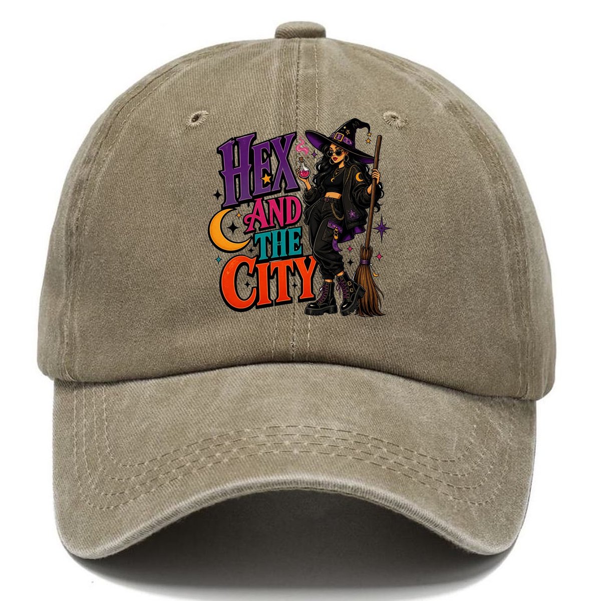 Hex And The City Witch Meme Classic Cap – Warm Sand