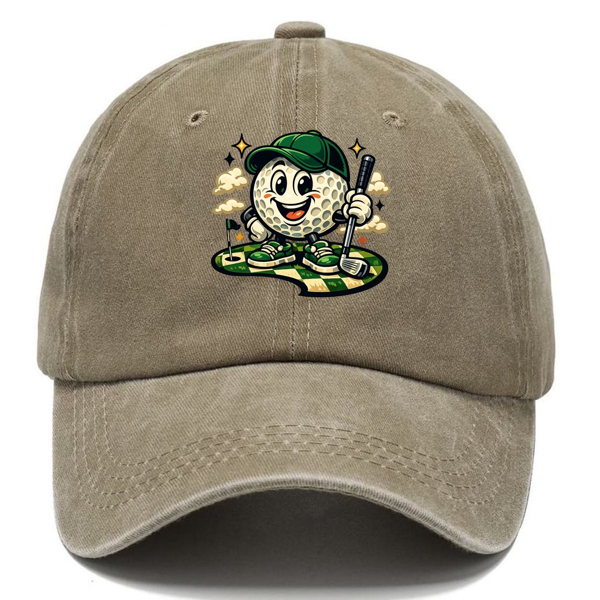 Green Fairway Mascot Classic Cap – Warm Sand