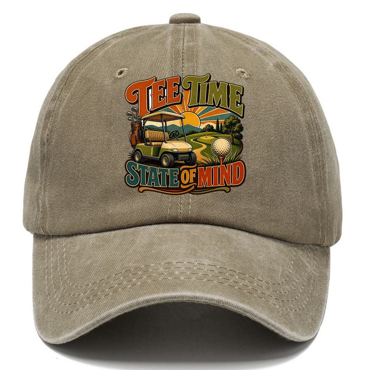 Tee Time State Of Mind Classic Cap – Warm Sand