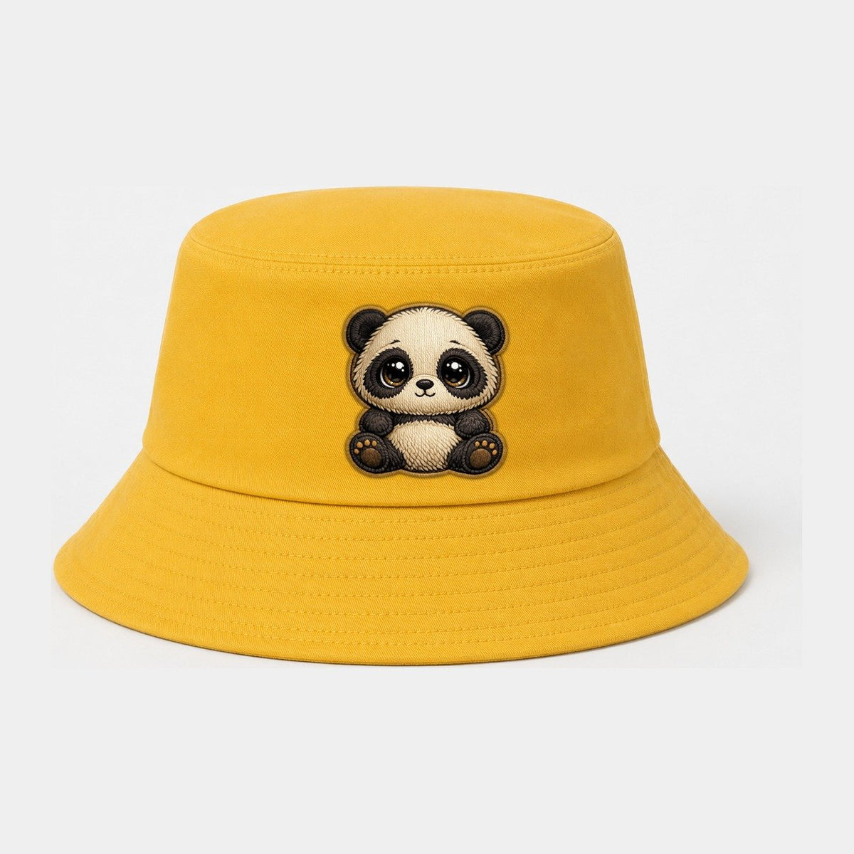 Baby Giant Panda Cub Cotton Bucket Hat – Yellow
