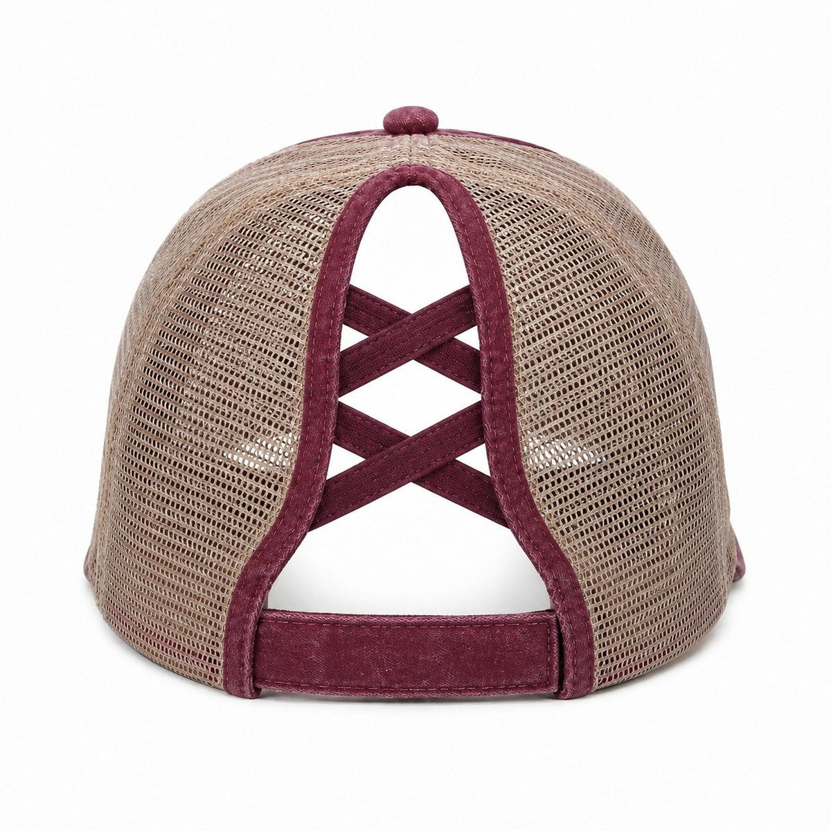Burgundy-Khaki — back view
