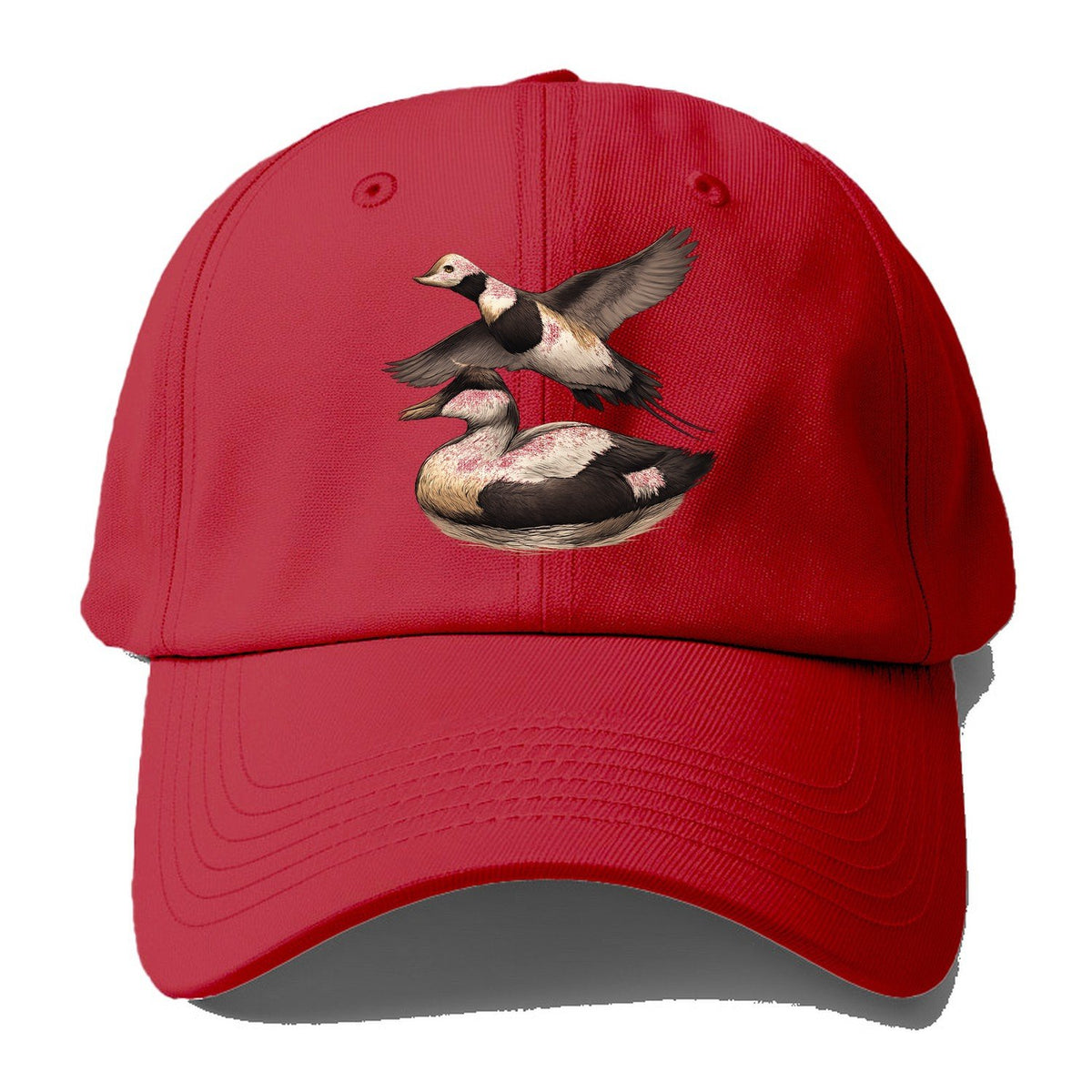 Eider And Old Squaw Baseball Cap – Red
