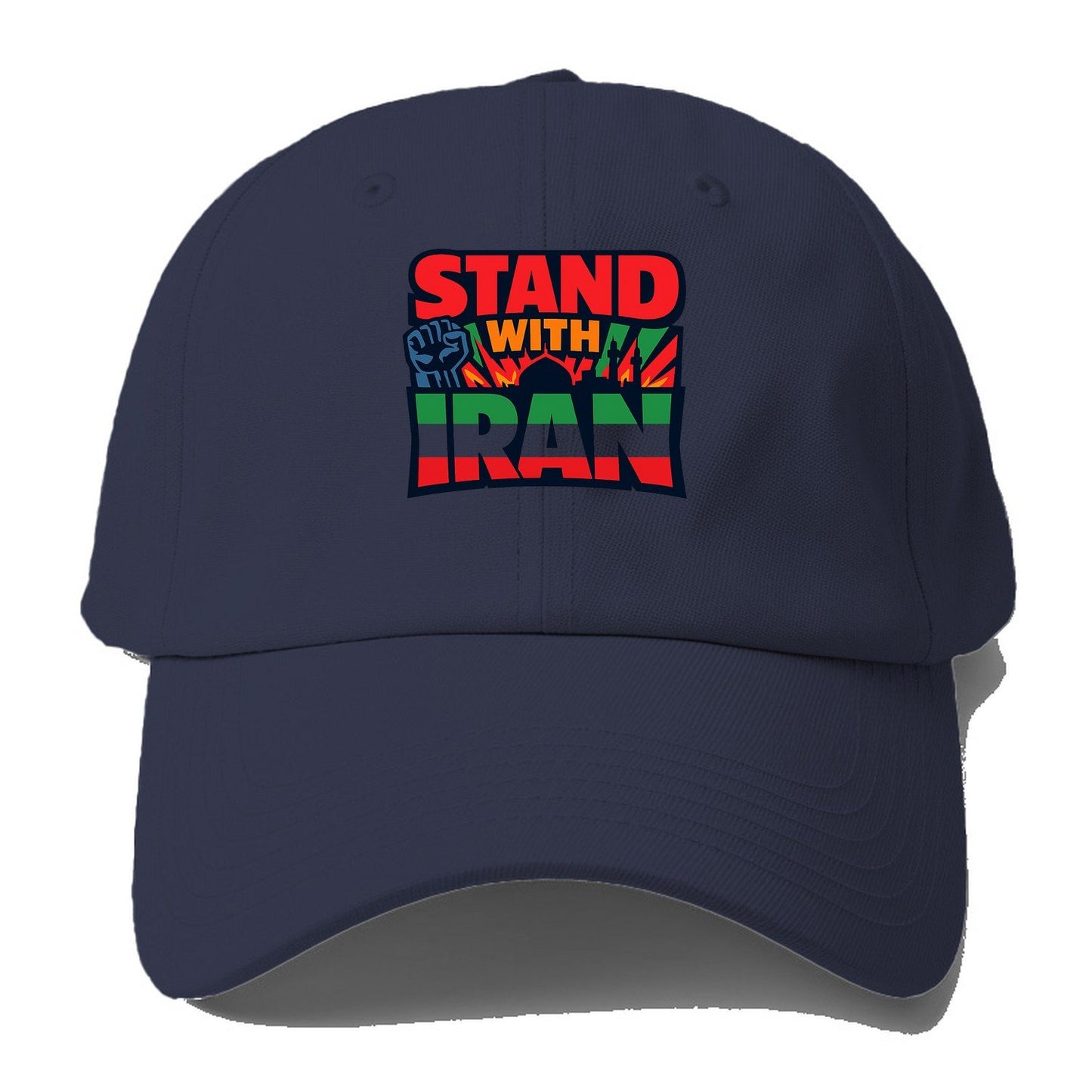 Stand With Iran Baseball Cap – Twilight Navy