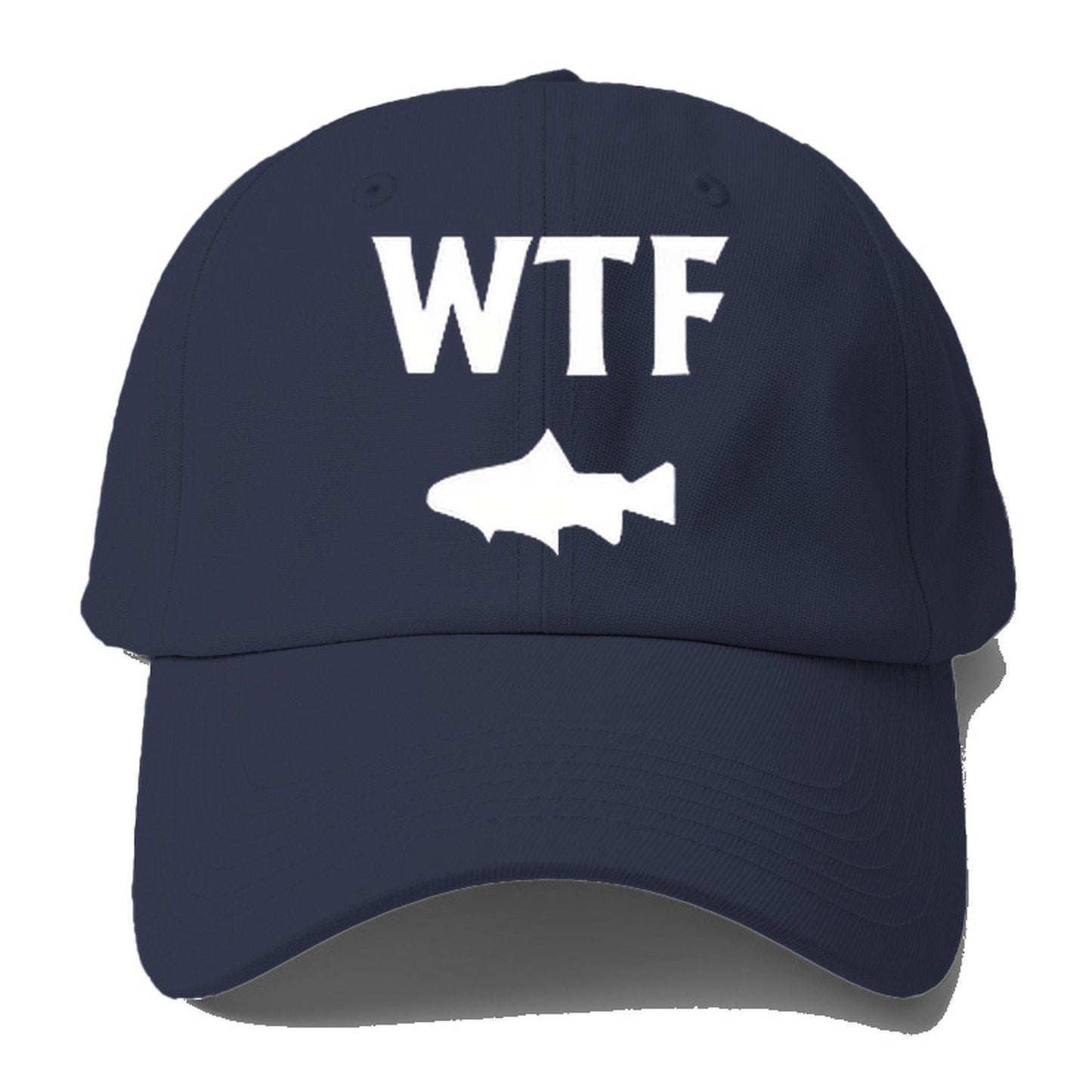 Wtf Wheres The Fish Baseball Cap – Twilight Navy