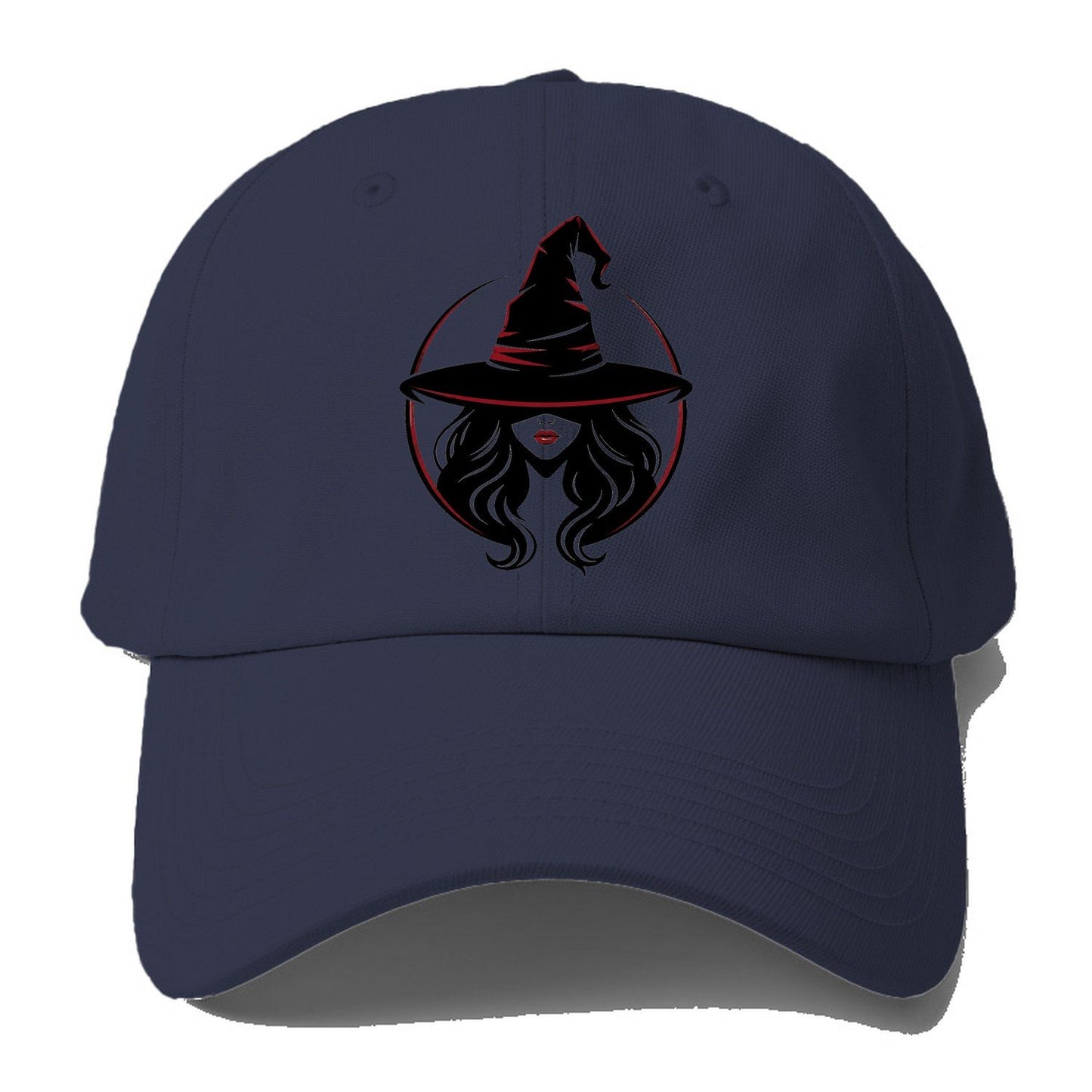 Witch Silhouette Baseball Cap – Twilight Navy