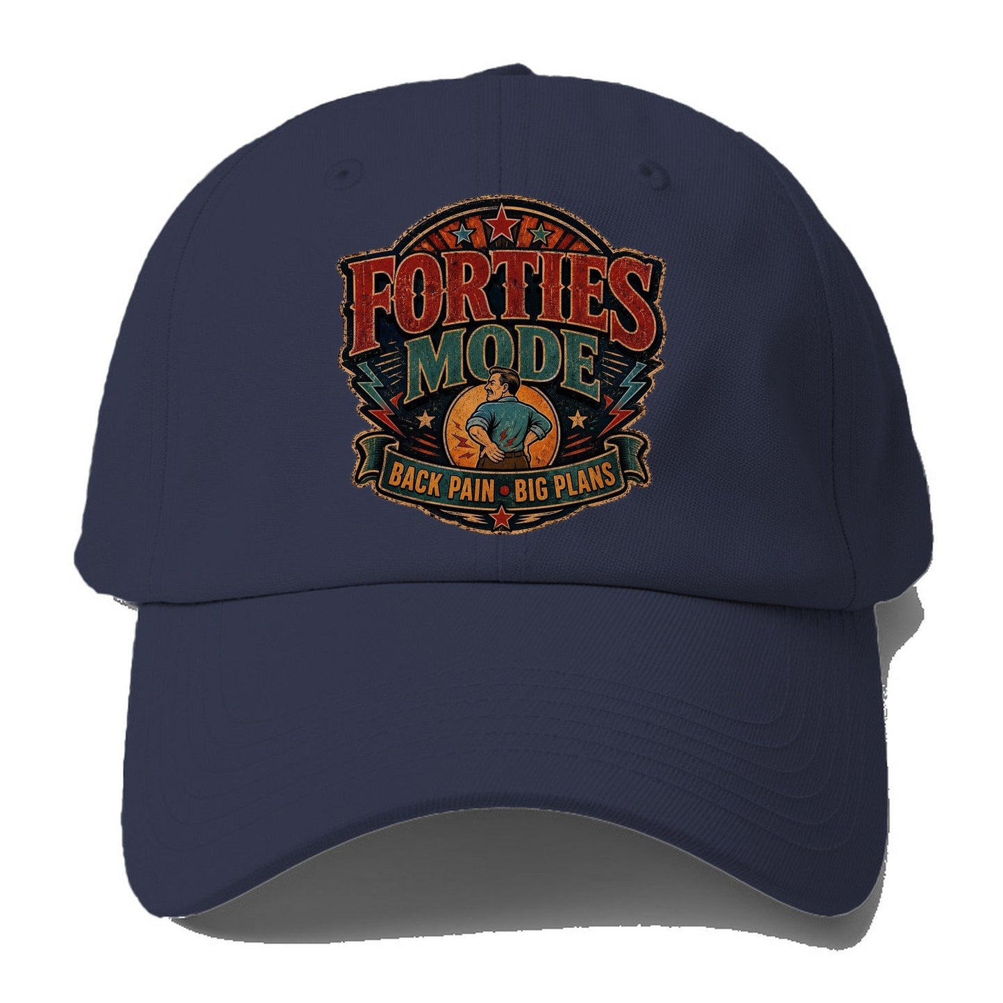 Forties Mode Back Pain Big Plans Baseball Cap – Twilight Navy
