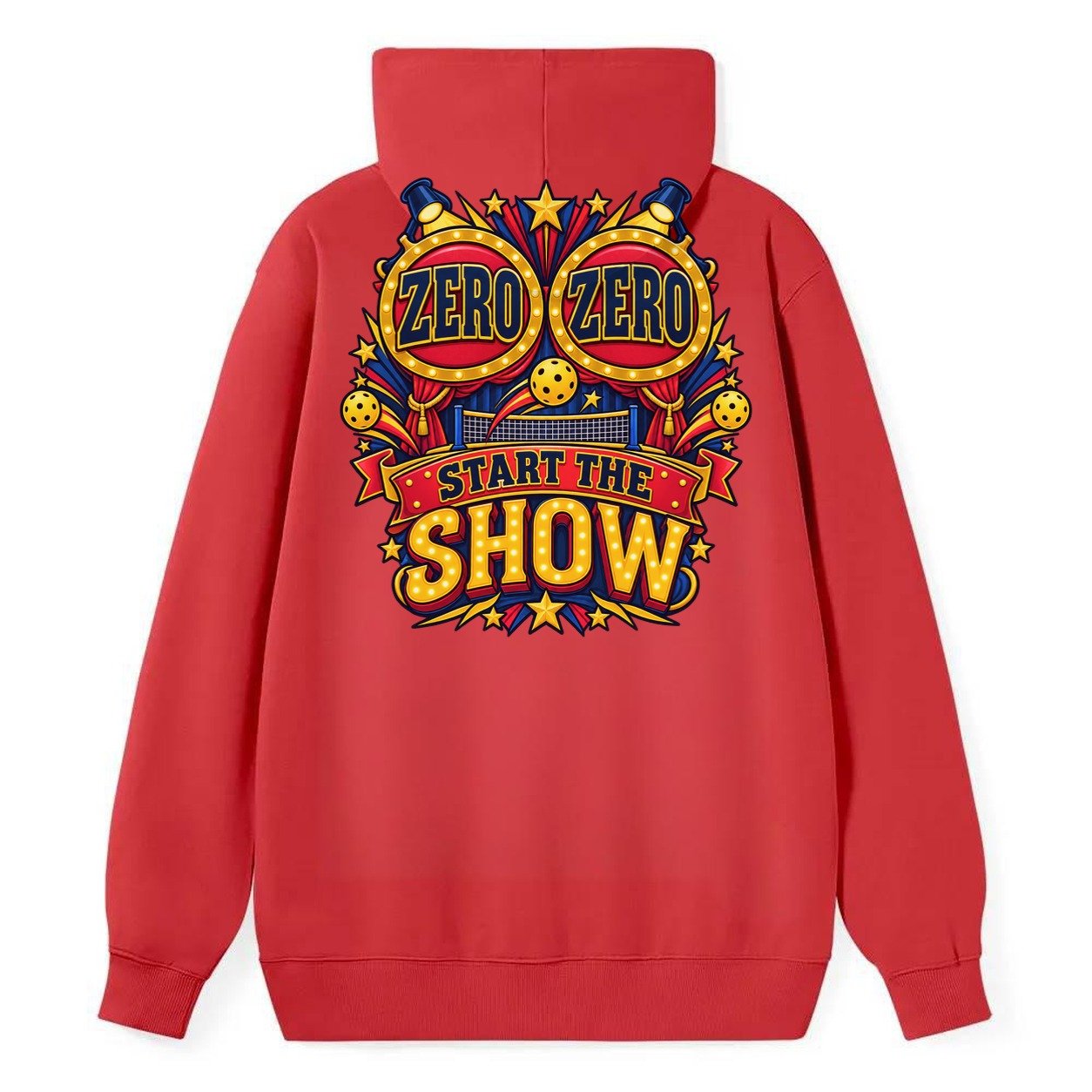 Zero Zero Start The Show Pickleball Life Classic Pullover Hoodie – Red