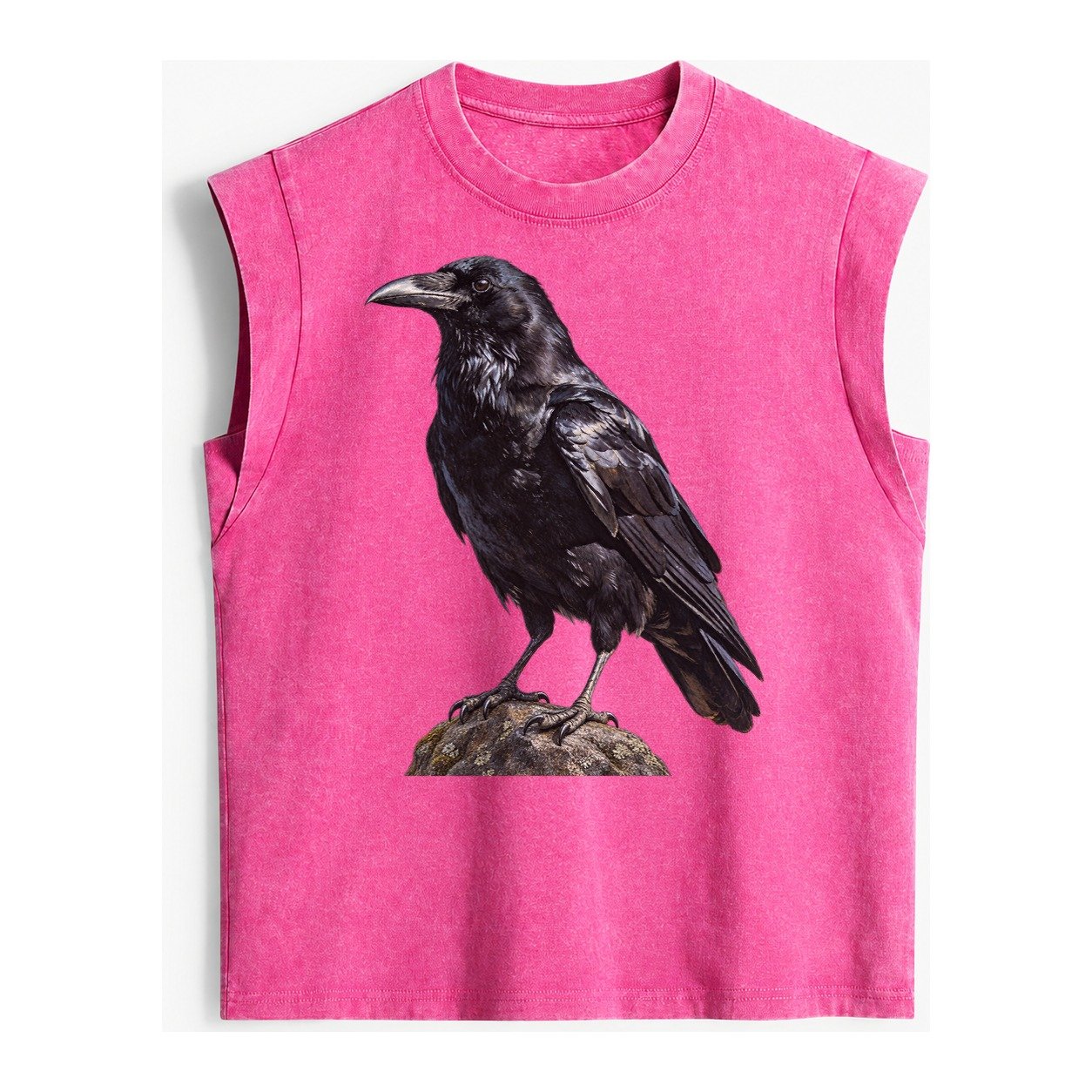 Raven Vintage Washed Tank – Pink
