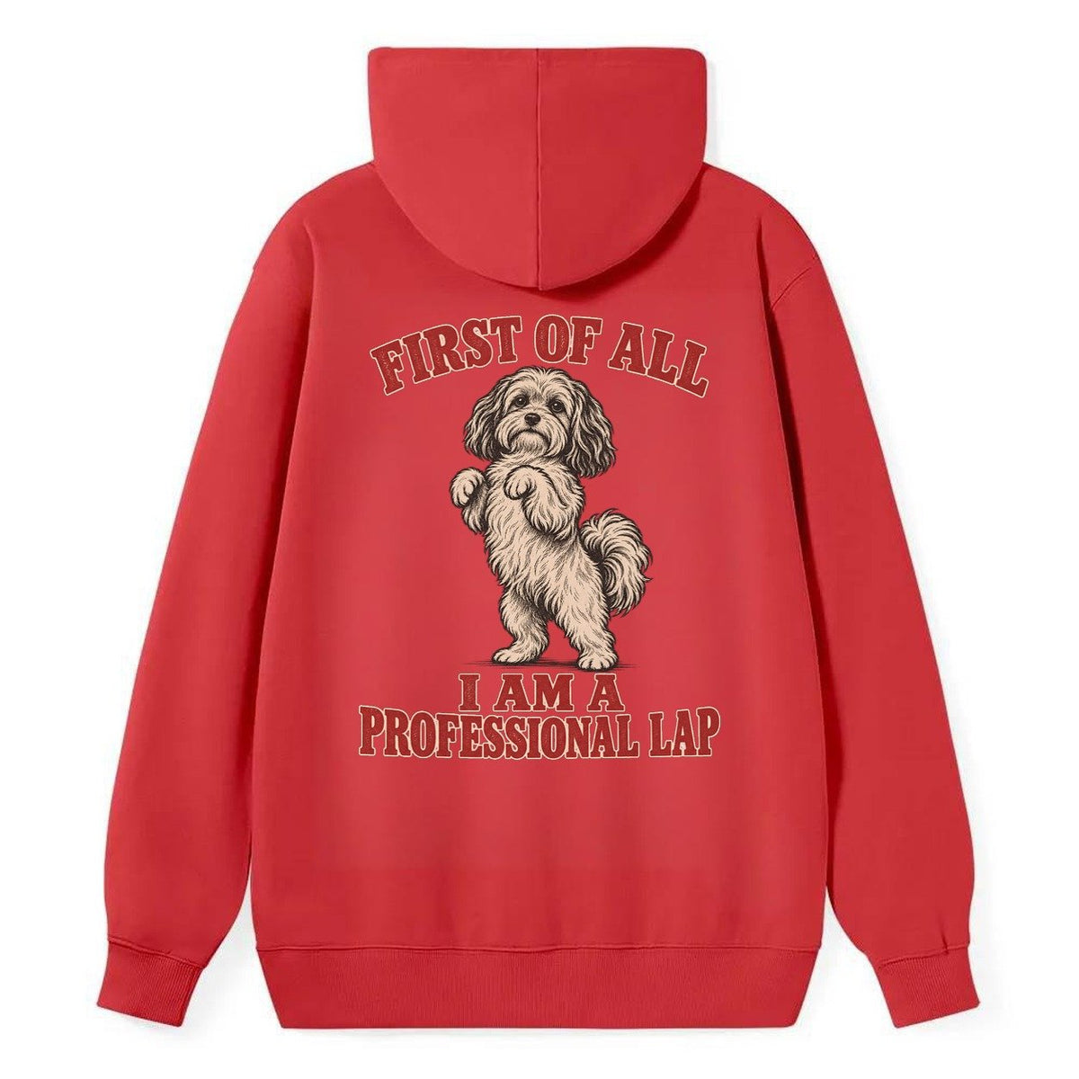 Havanese Dog Declarations Classic Pullover Hoodie – Red
