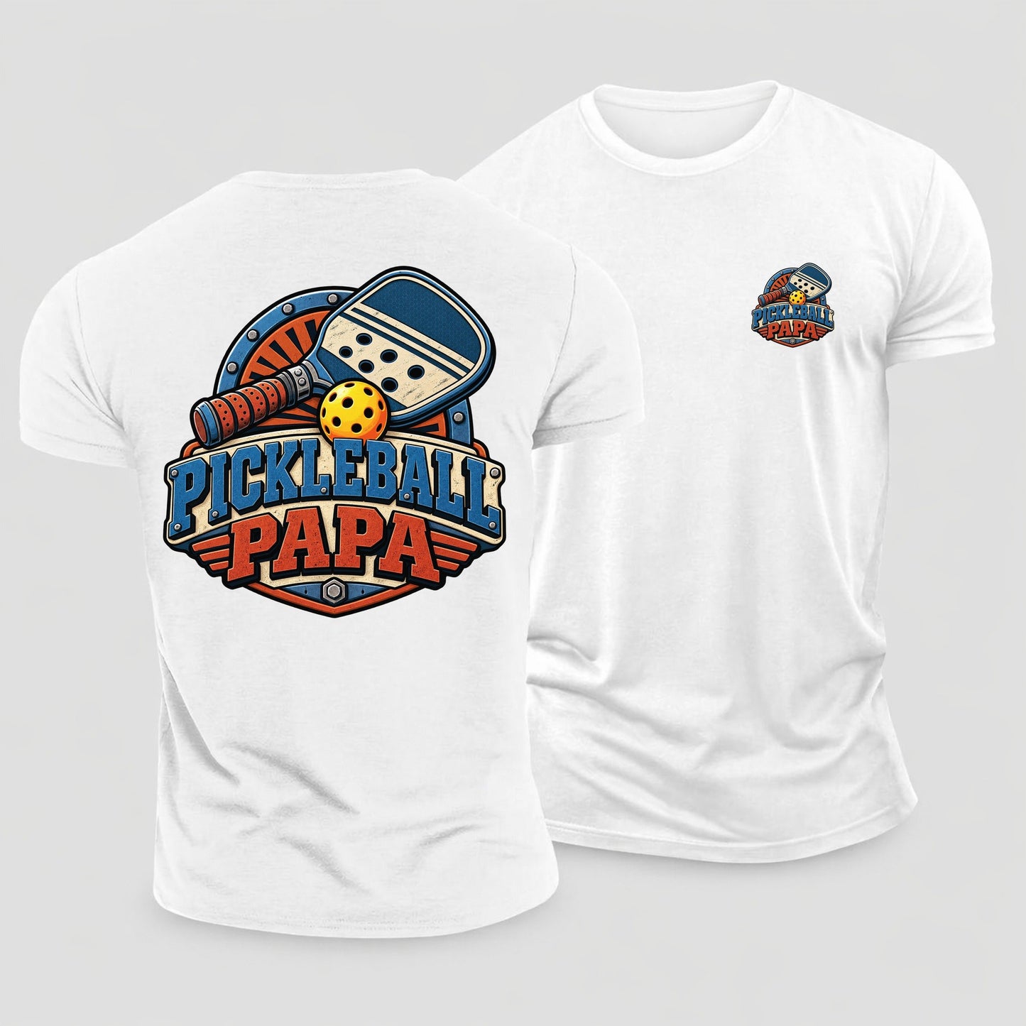 Pickleball Papa Pickleball Life Cotton T-Shirt – White