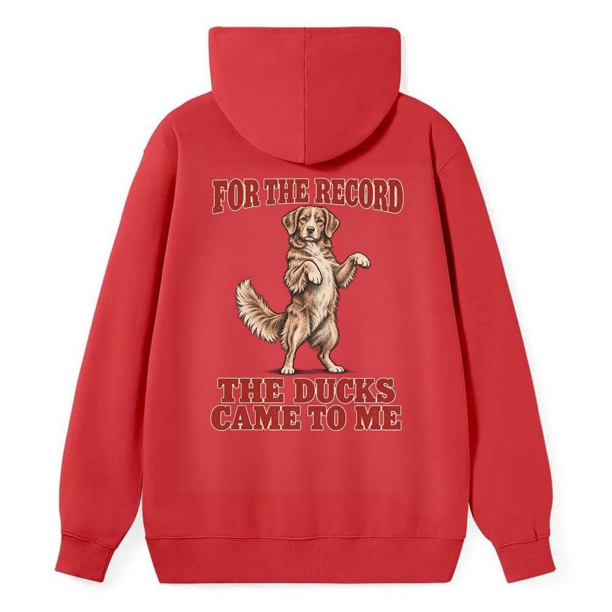 Nova Scotia Duck Tolling Retriever Dog Declarations Classic Pullover Hoodie – Red