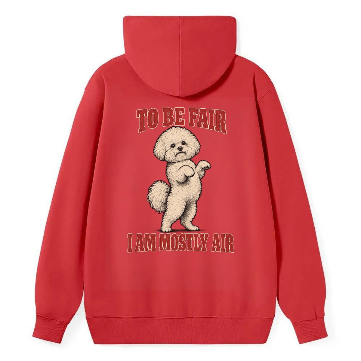 Bichon Frise Dog Declarations Classic Pullover Hoodie – Red