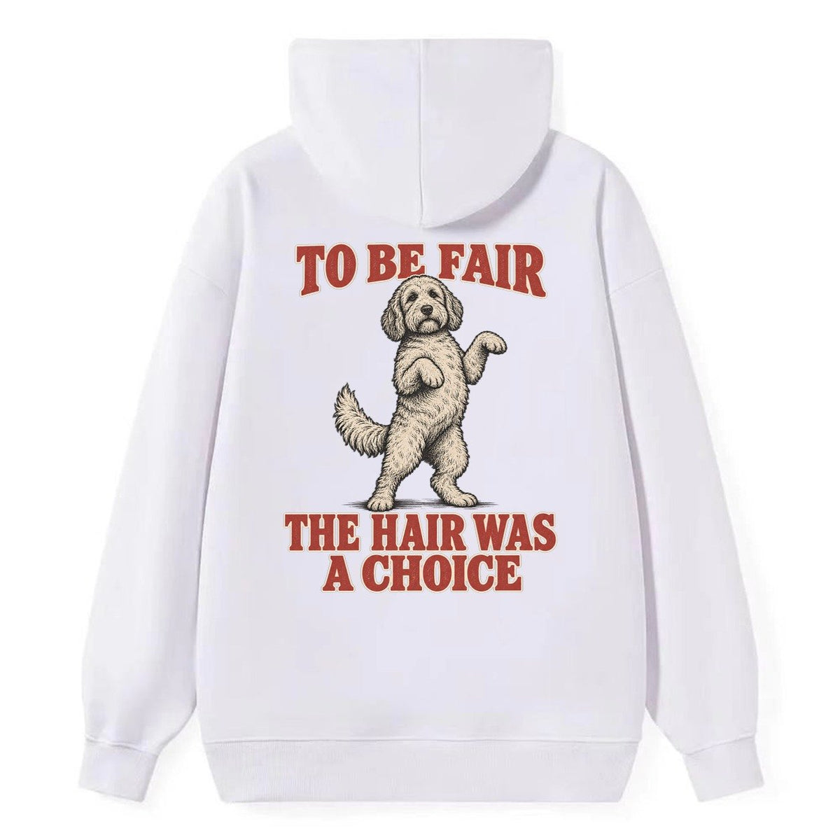 Labradoodle Dog Declarations Classic Pullover Hoodie – White