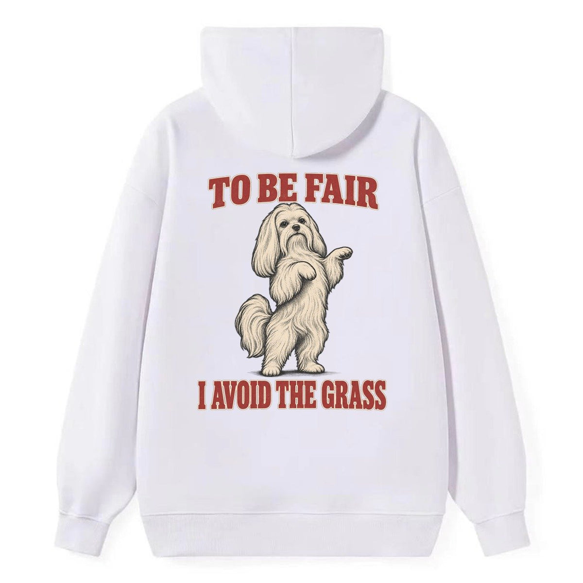 Maltese Dog Declarations Classic Pullover Hoodie – White