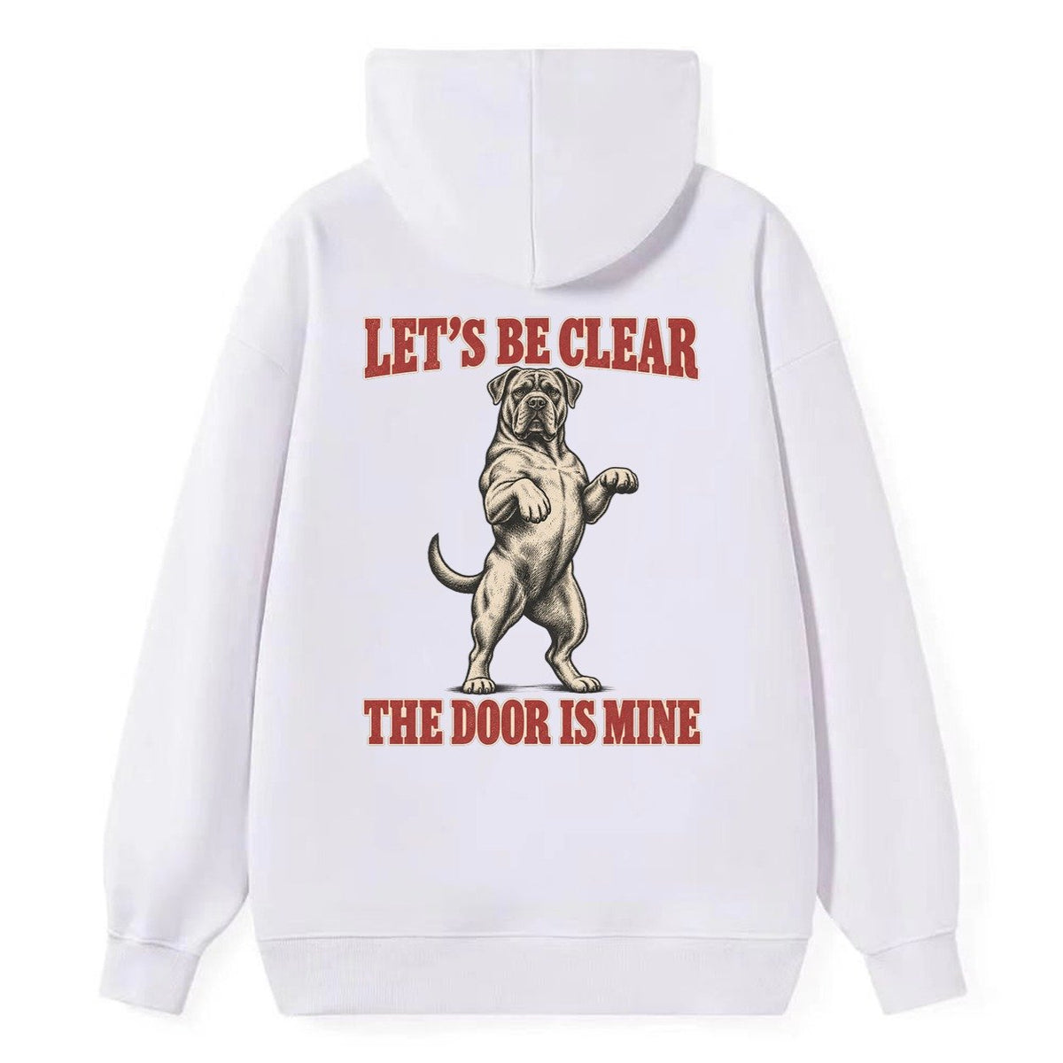 Cane Corso Dog Declarations Classic Pullover Hoodie – White