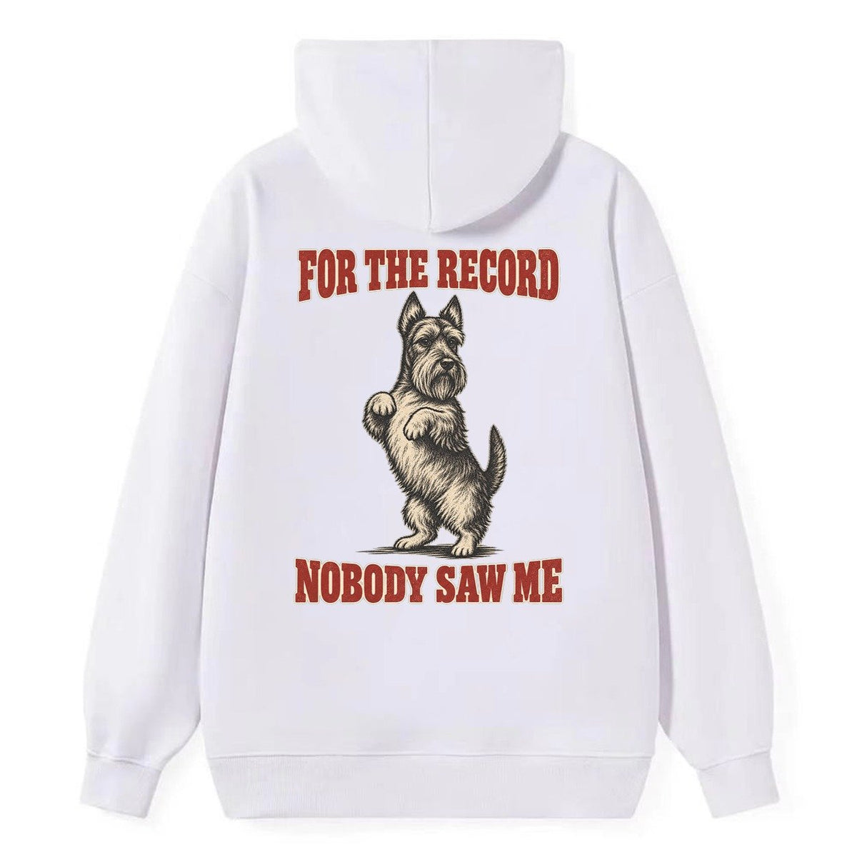 Scottish Terrier Dog Declarations Classic Pullover Hoodie – White
