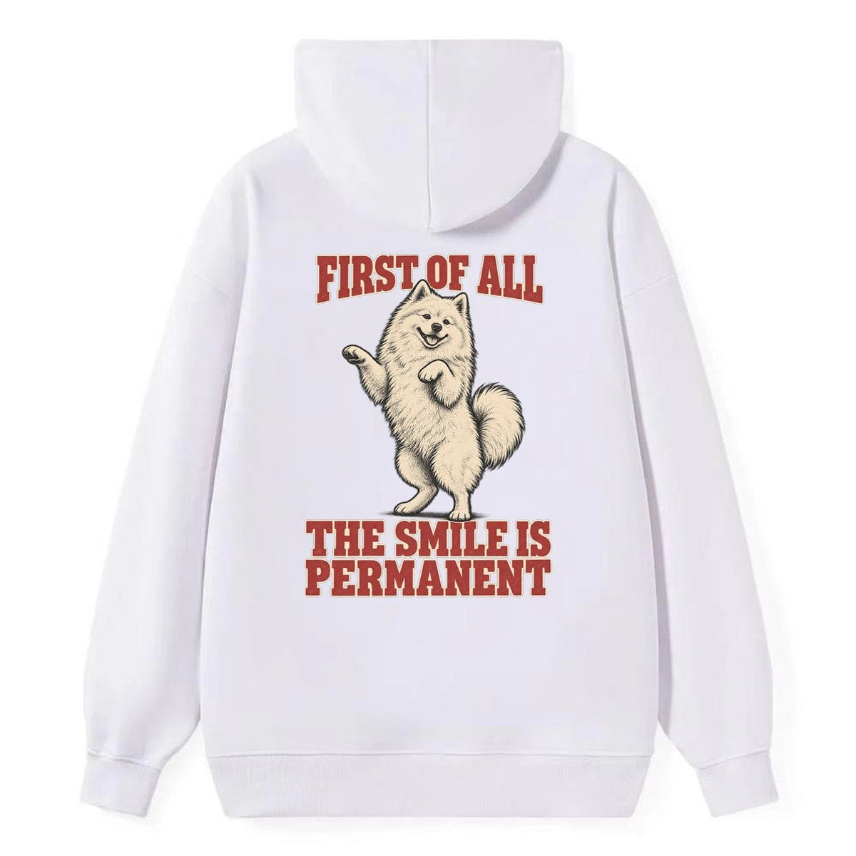 Samoyed Dog Declarations Classic Pullover Hoodie – White