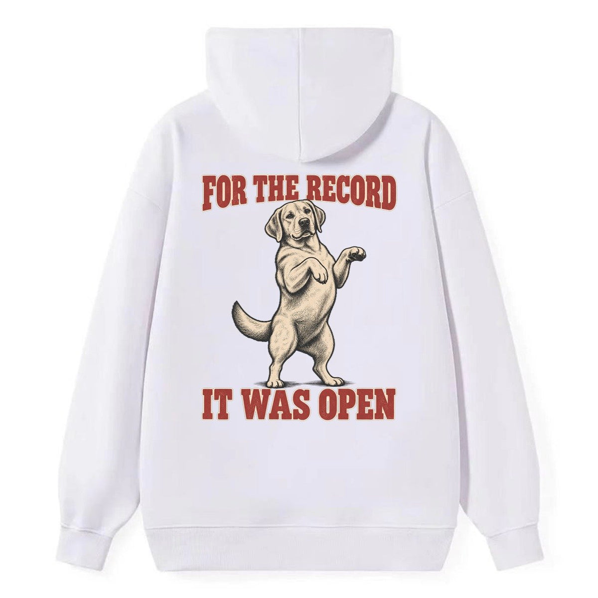 Labrador Retriever Dog Declarations Classic Pullover Hoodie – White