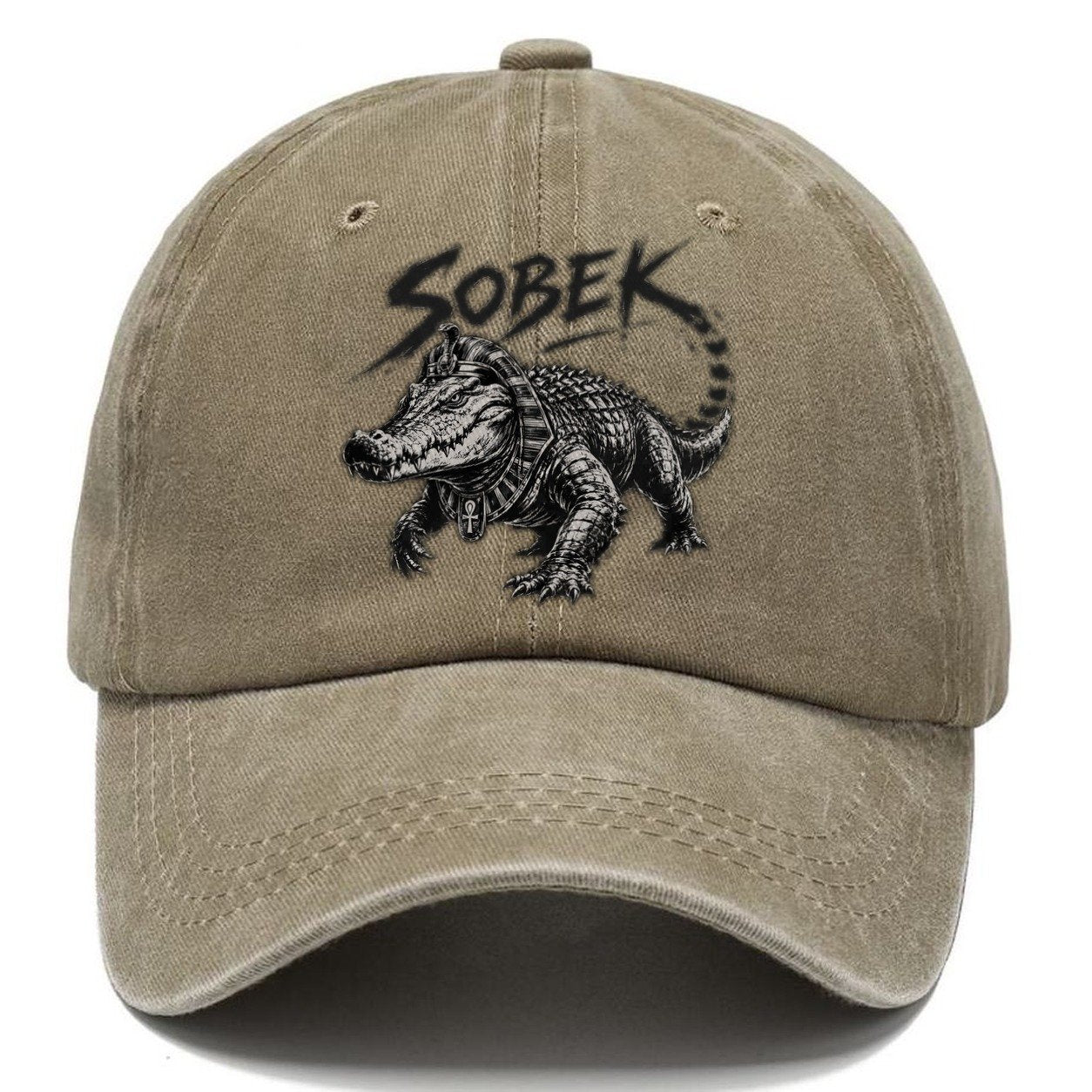 Sobek Crocodile Dark Marks Classic Cap – Warm Sand