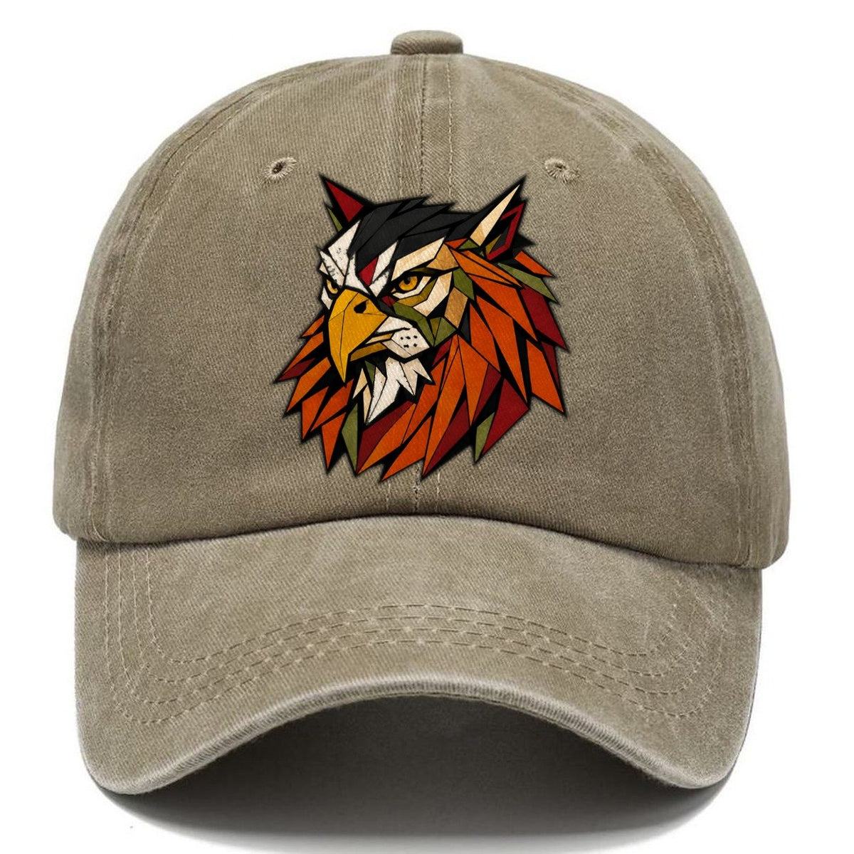 Griffin Head Portrait Classic Cap – Warm Sand