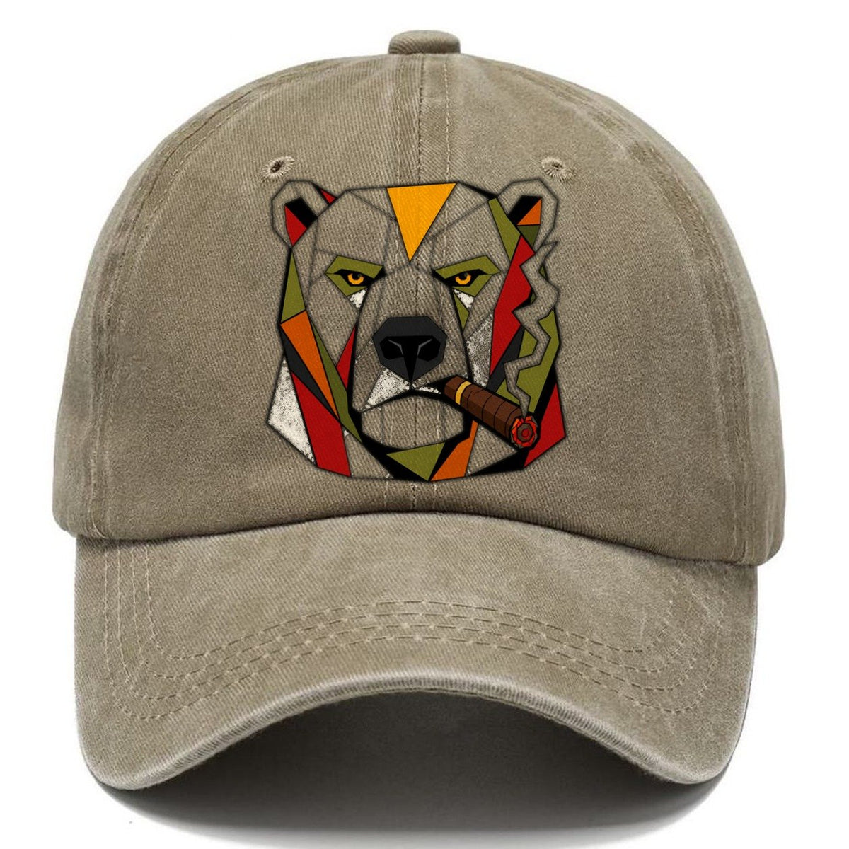 Polar Bear Portrait Classic Cap – Warm Sand