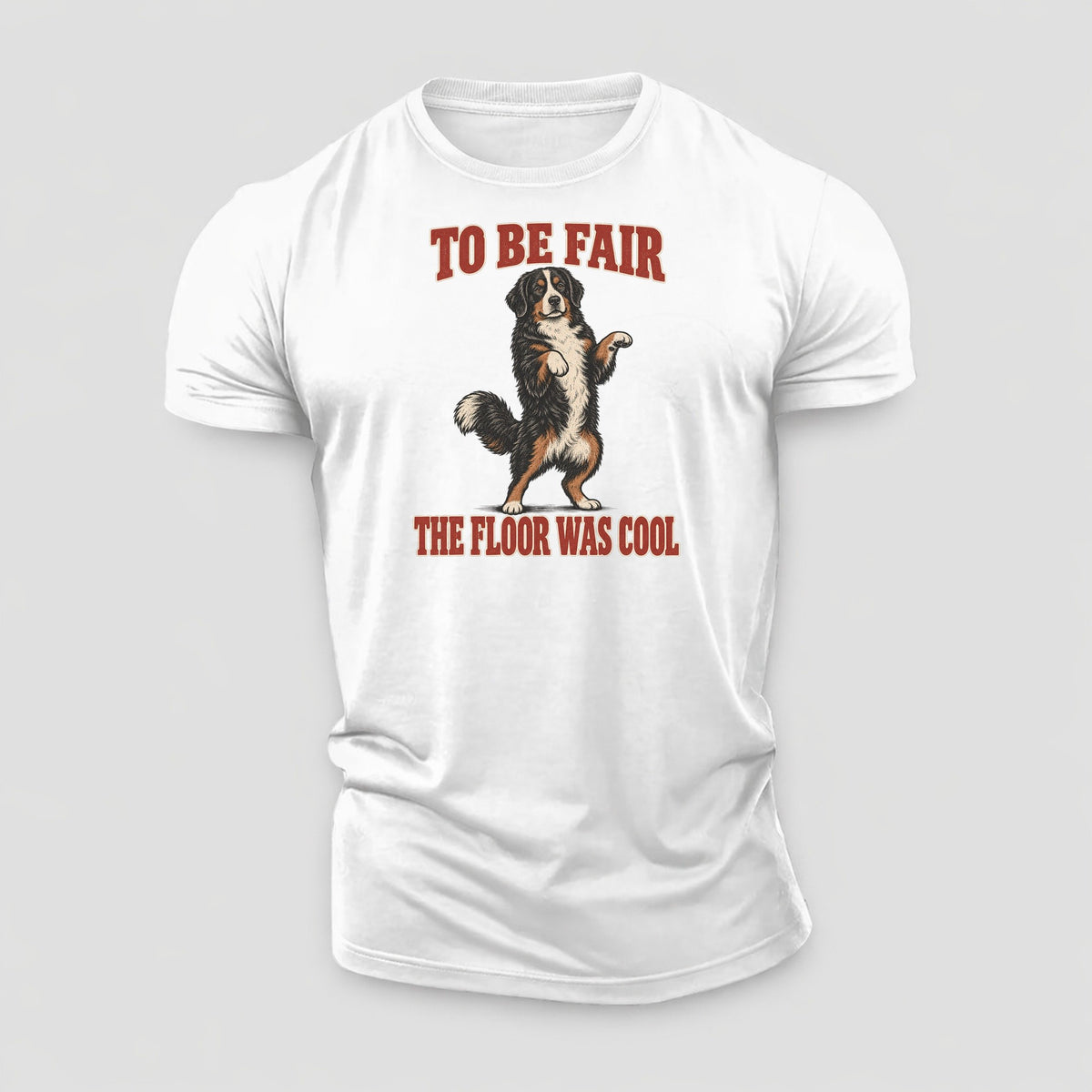 Bernese Mountain Dog Dog Declarations Cotton T-Shirt – White